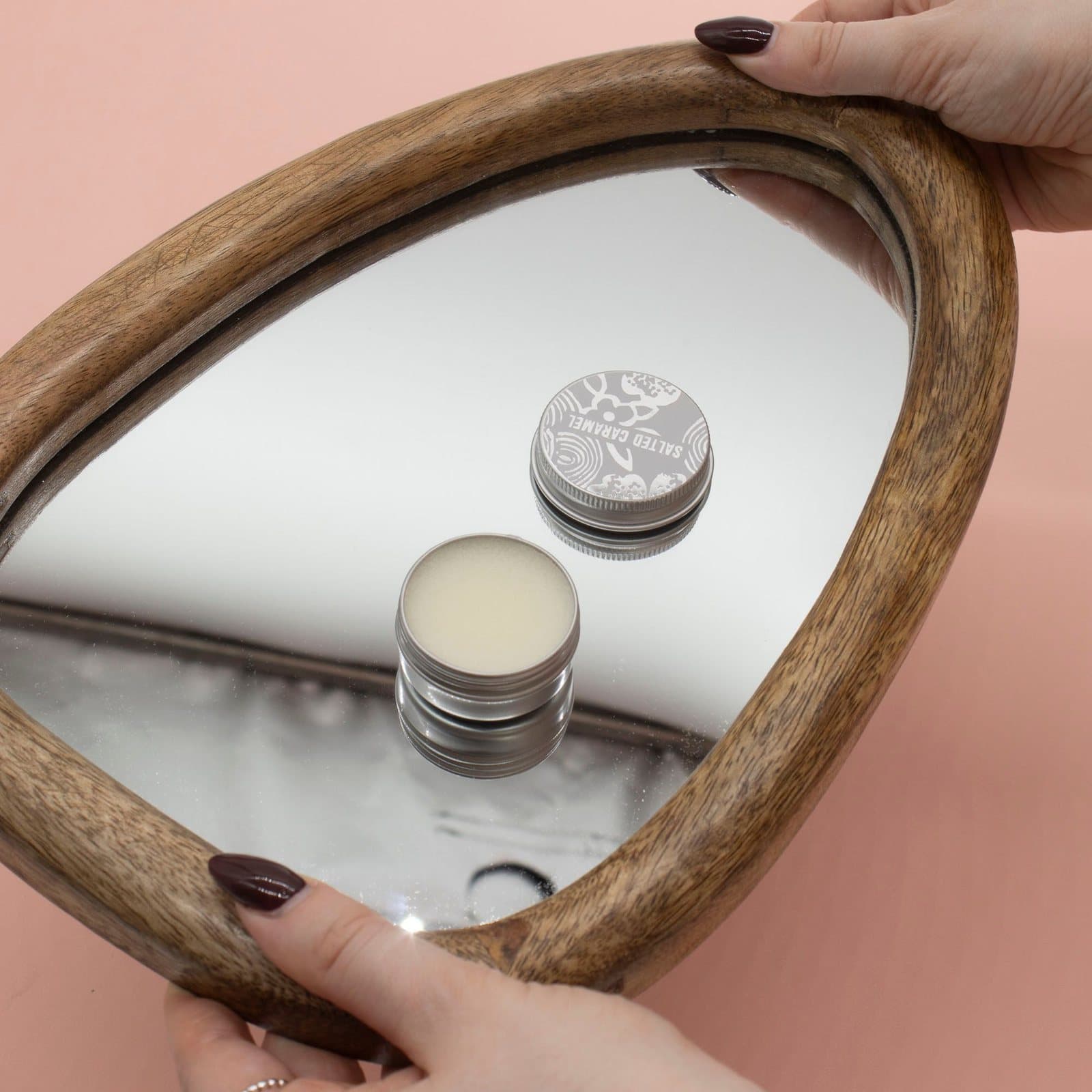 Agnes + Cat lip balm in an illustrated aluminium tin