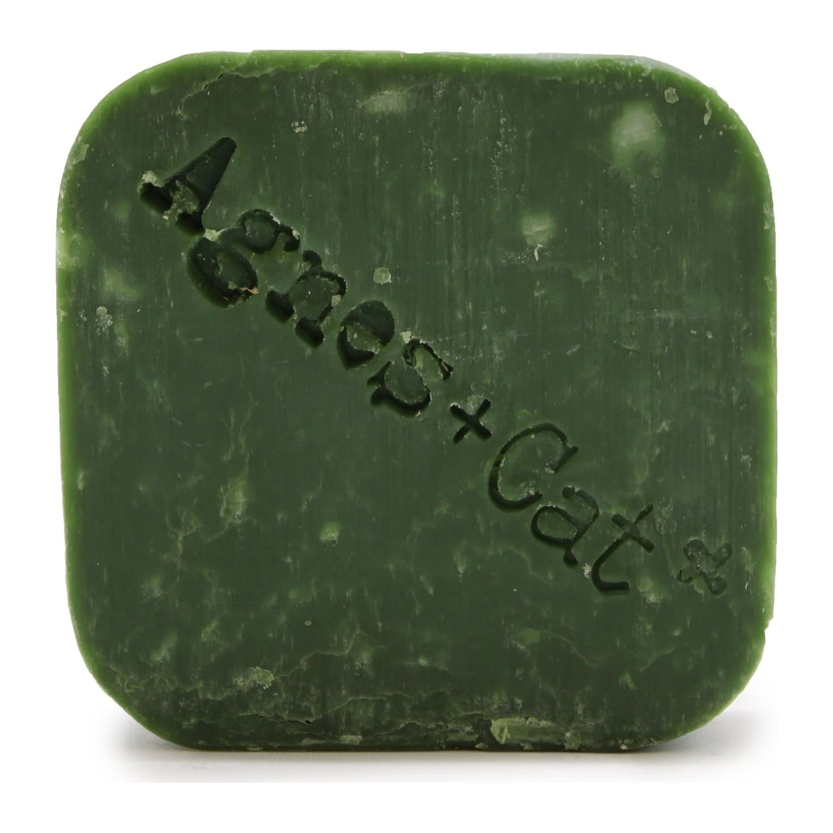 Agnes + Cat solid shampoo bar in embossed packaging