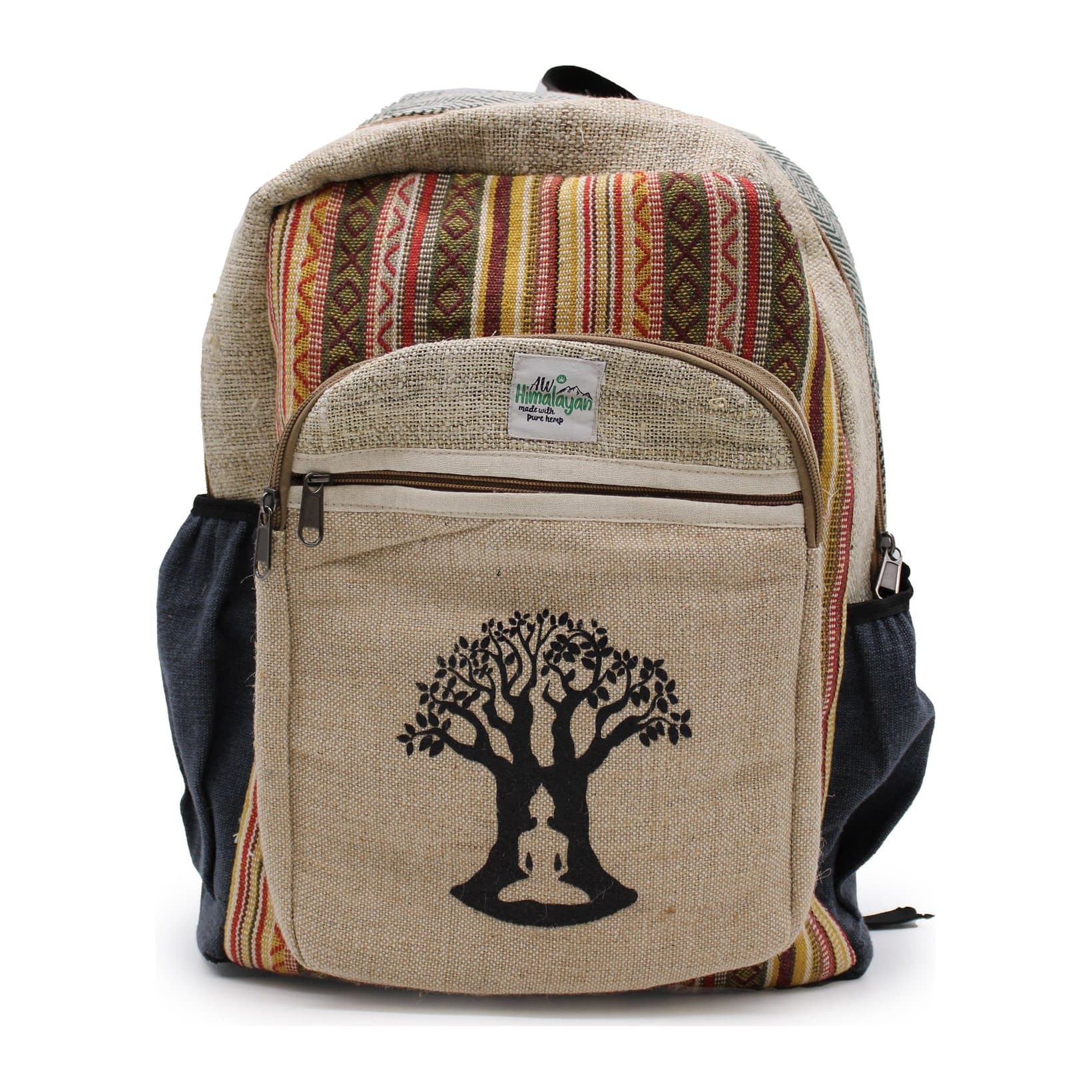 Backpack with a Bodhi tree design