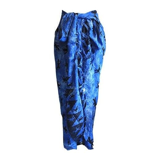 Rayon gecko sarong in a bright colour