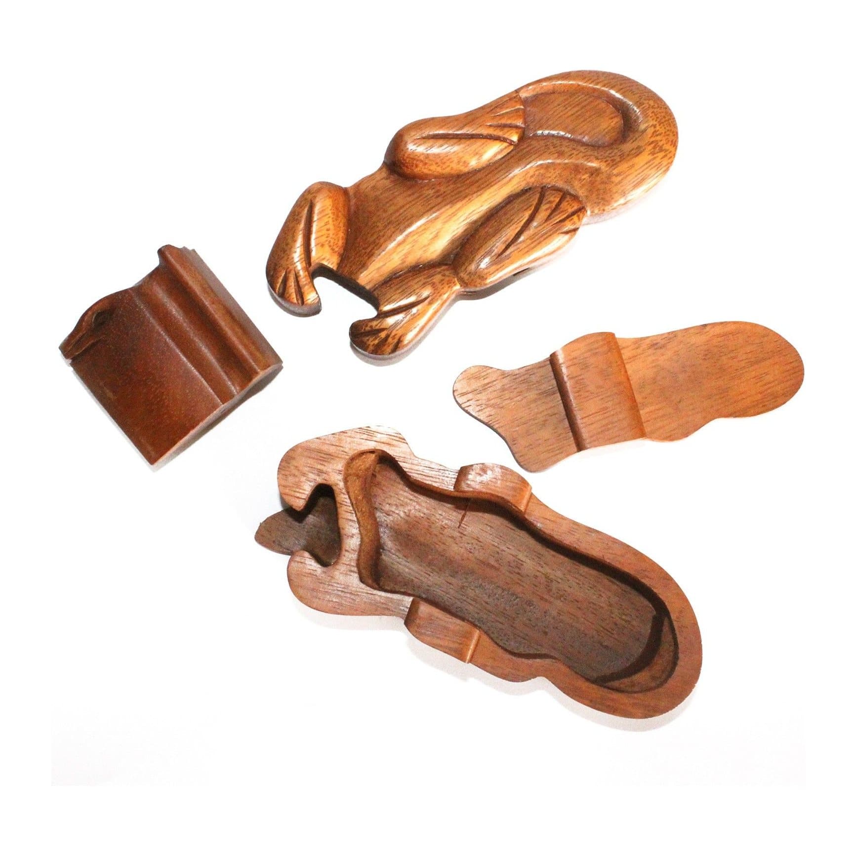 Gecko design wooden puzzle box