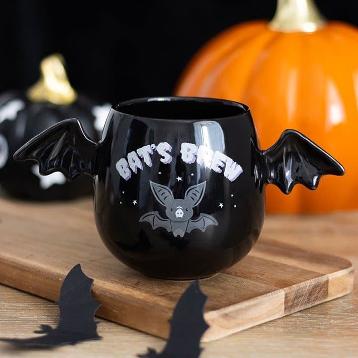 Ceramic bat wing mug
