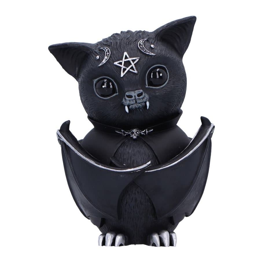 Beelzebat gothic bat with black eyes and large fangs