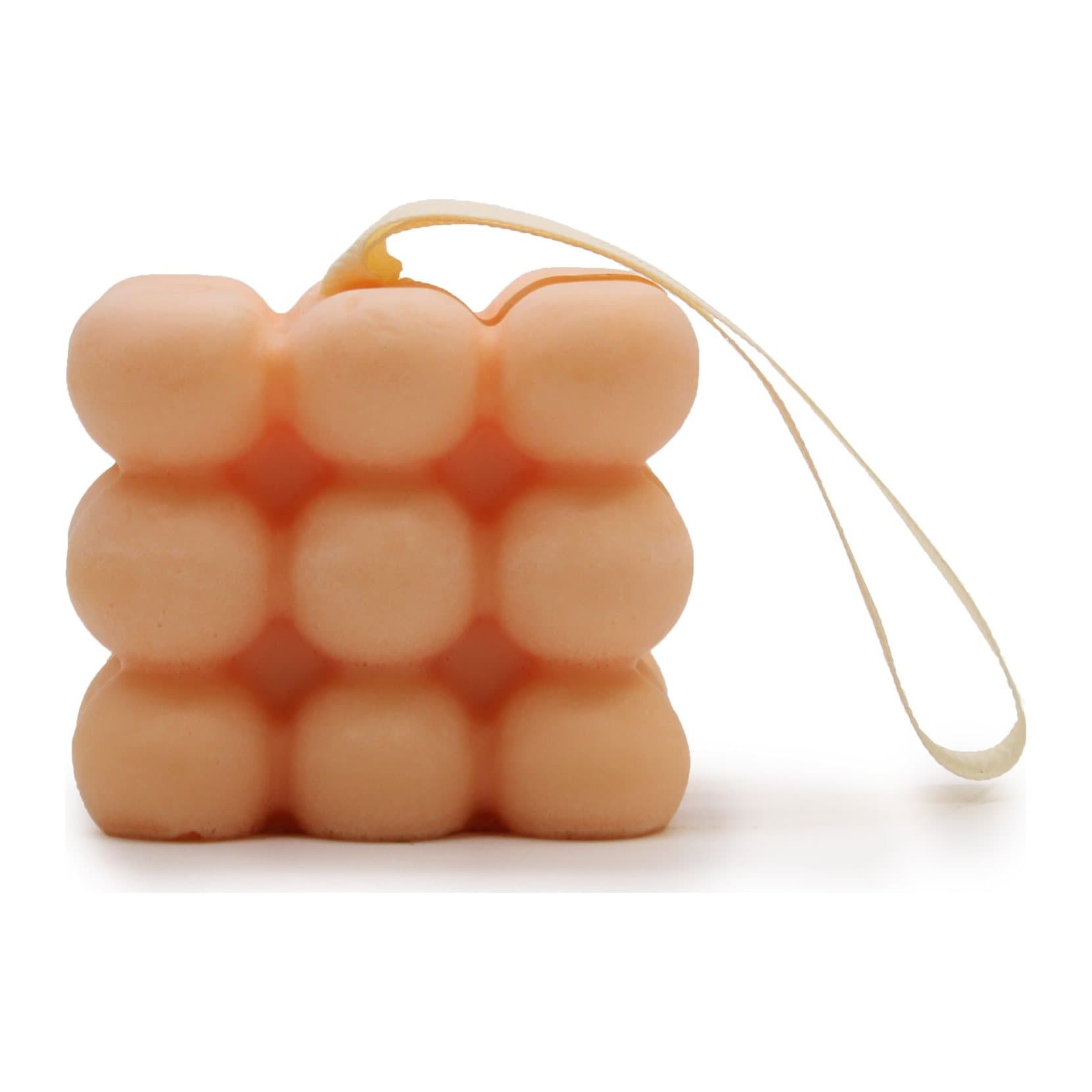 Boxed massage soap bar with colourful ribbons