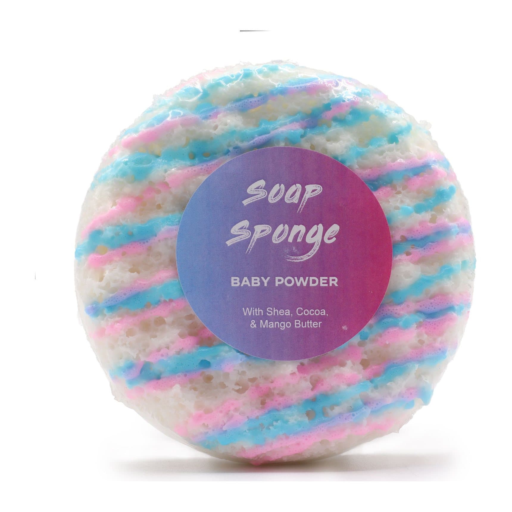 Colourful butter bubble soap sponges in eight styles