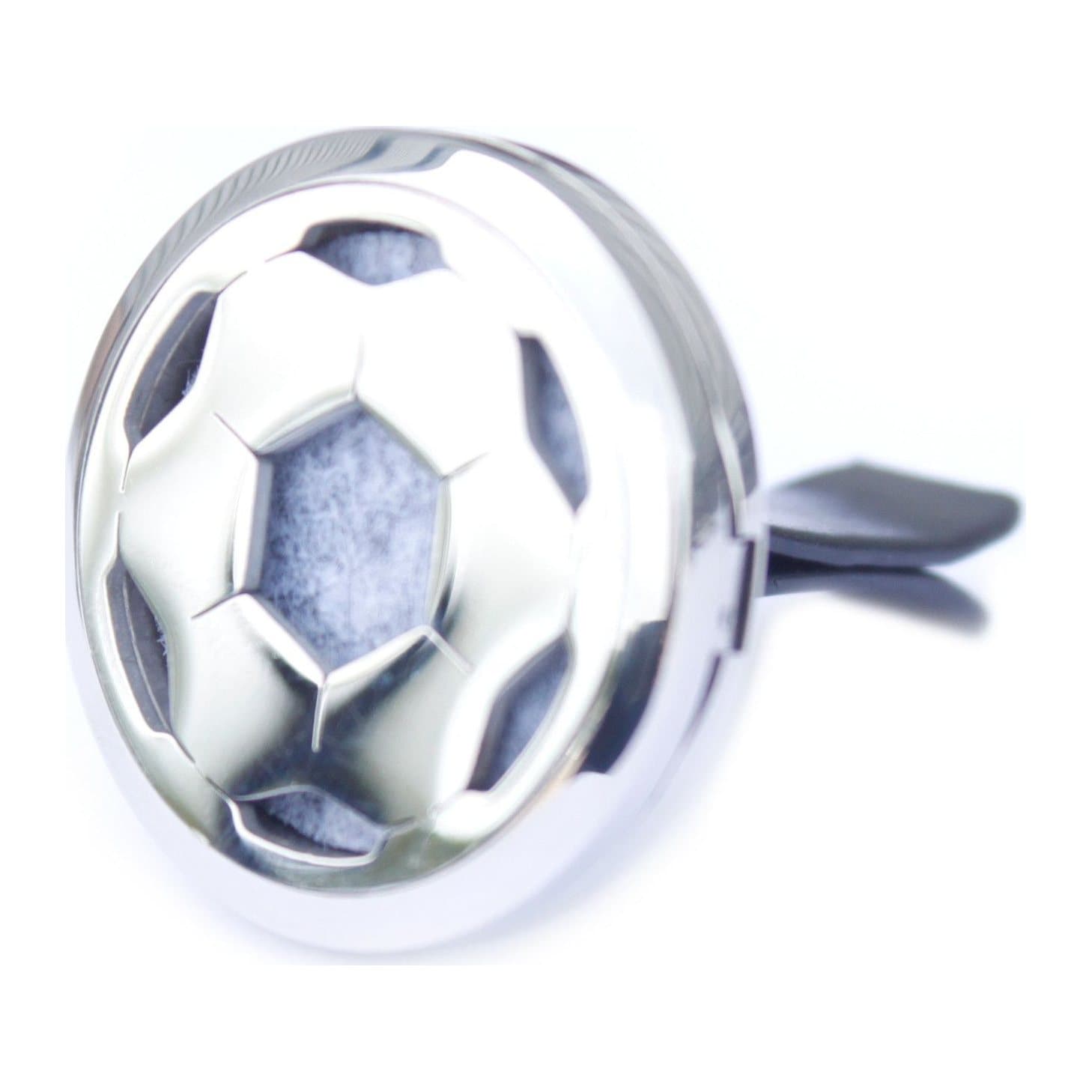 Stainless steel football car diffuser locket with felt pads