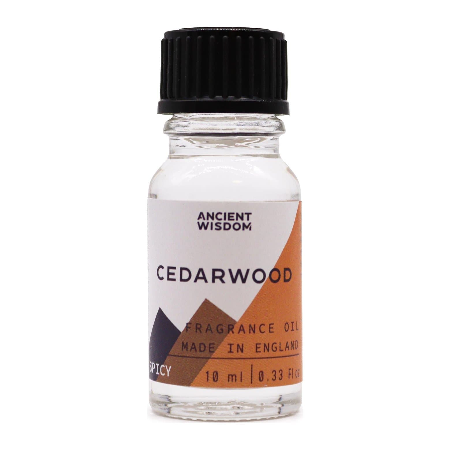 Pack of 2 cedarwood fragrance oils, 10 ml each