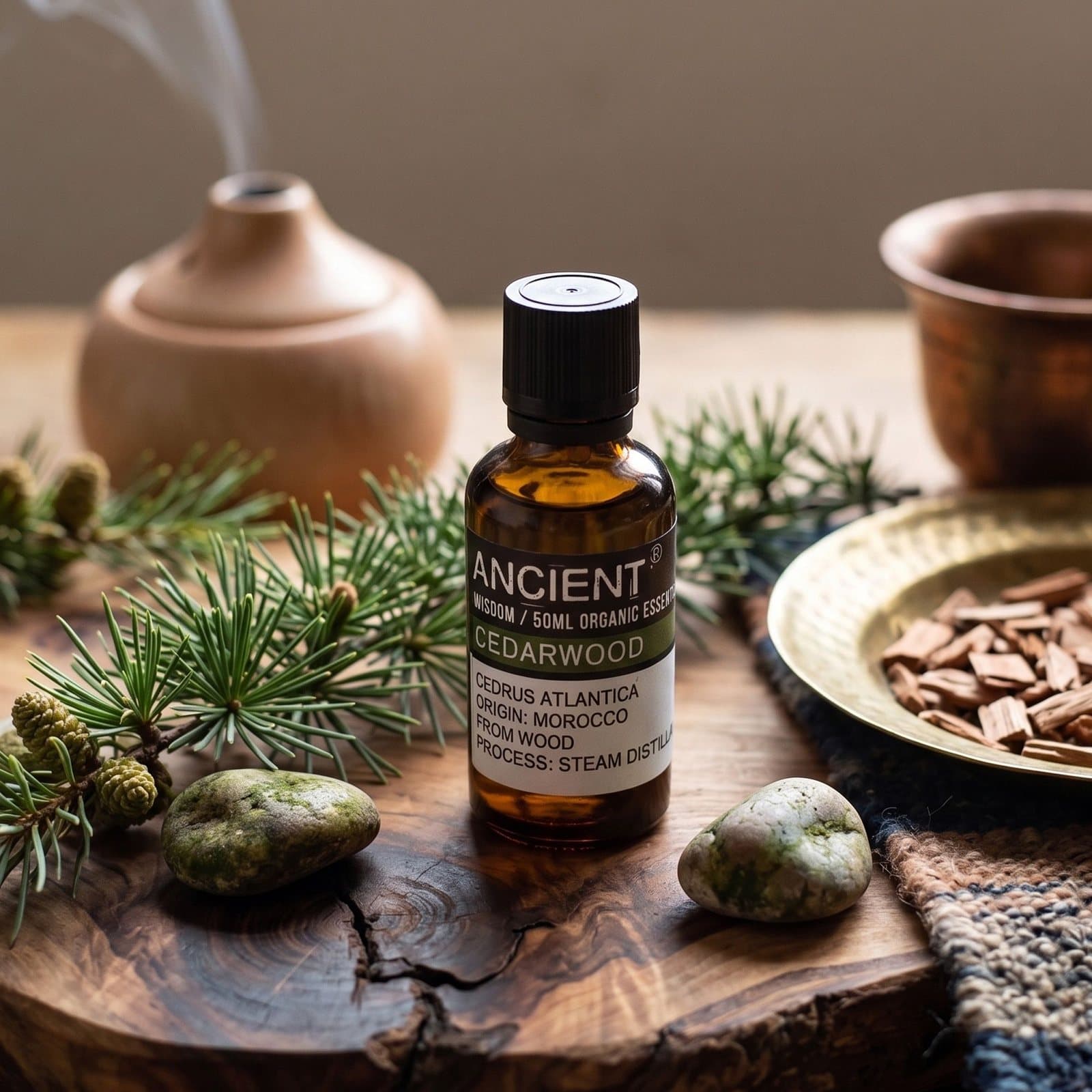 Cedarwood organic essential oil, 50 ml