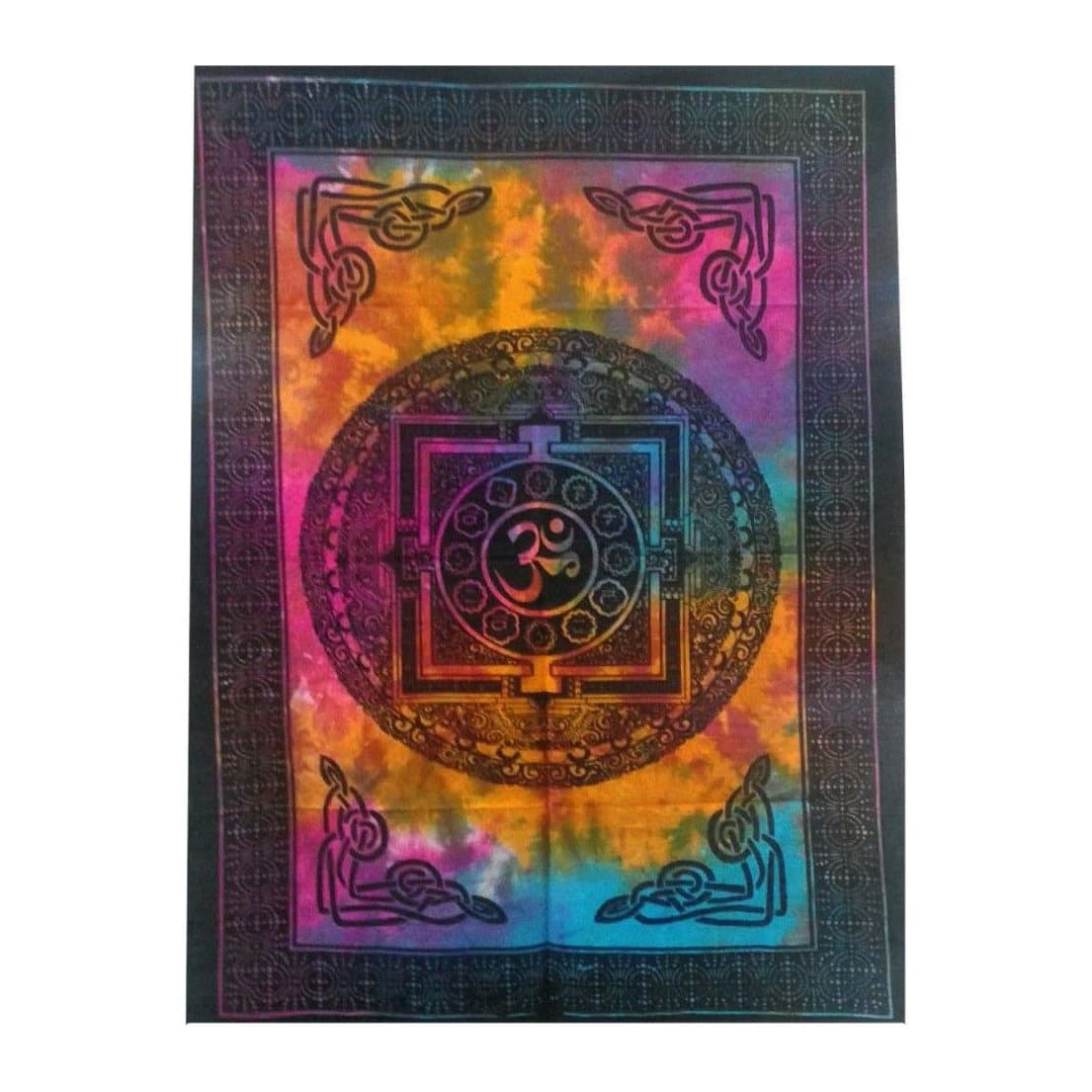 Cotton wall hanging with an Om symbol design