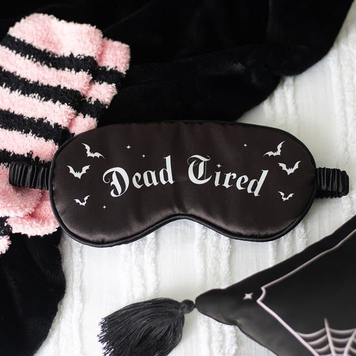 Dead Tired satin sleep mask