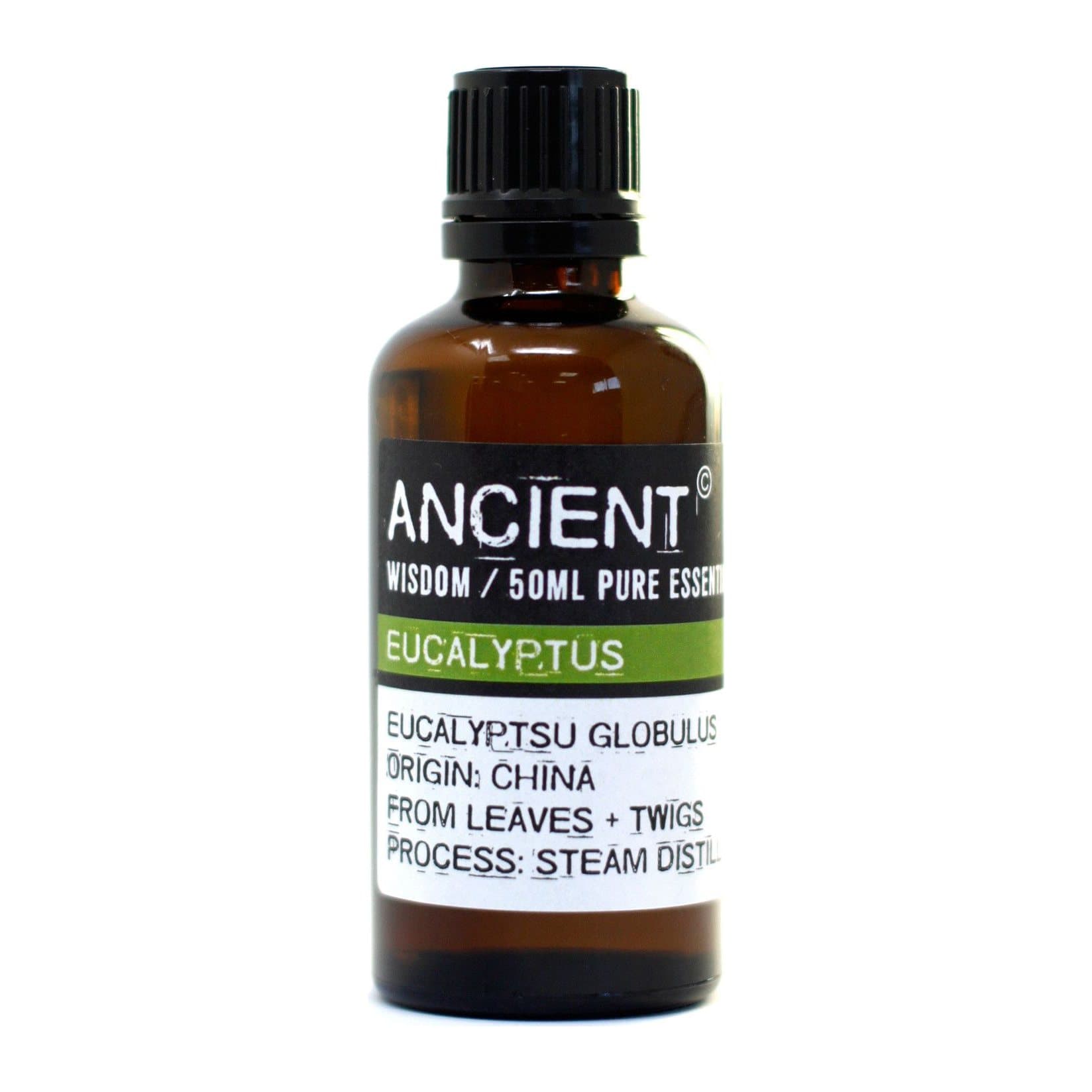 Bottle of eucalyptus essential oil, 50 ml