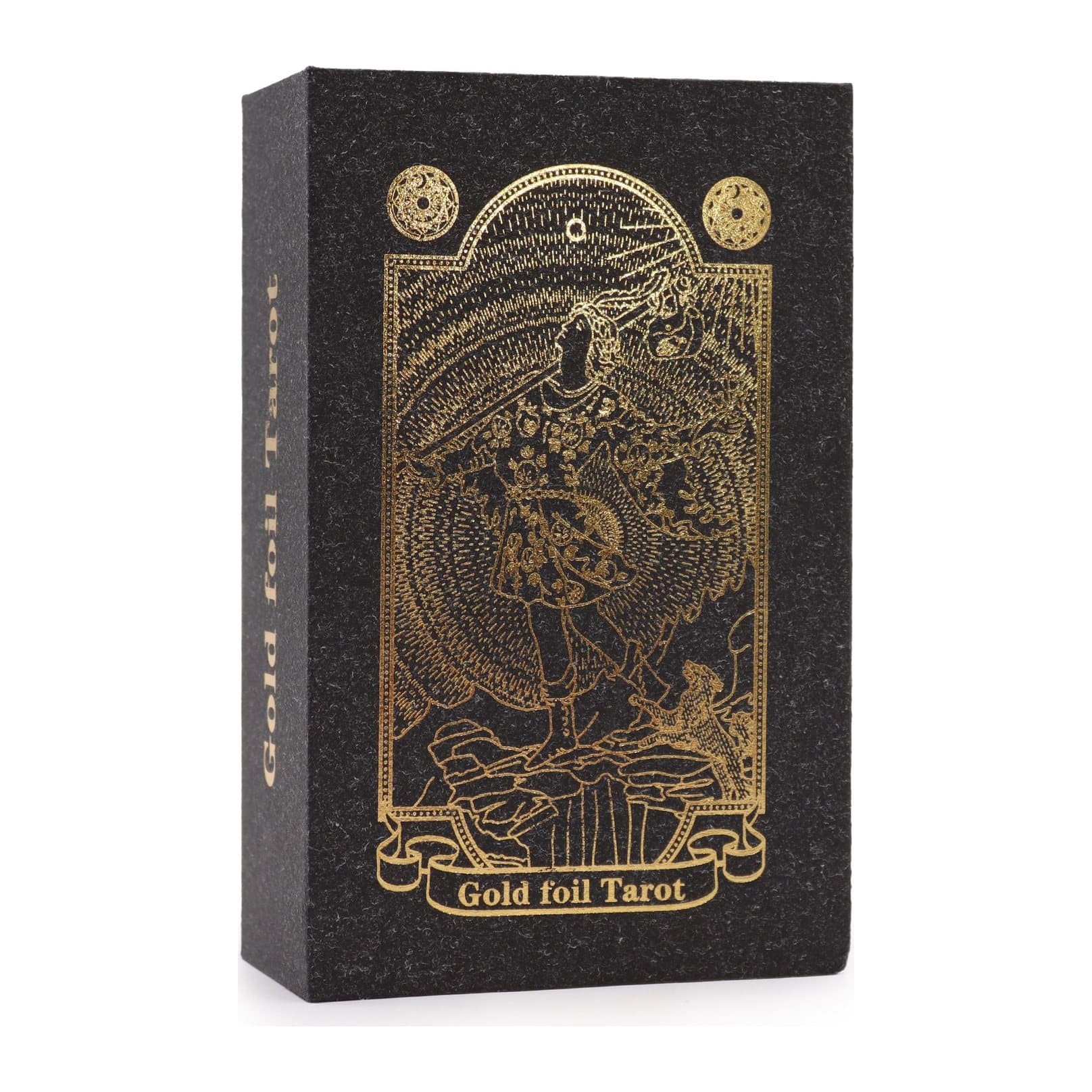 Foil tarot deck with guidebook and box