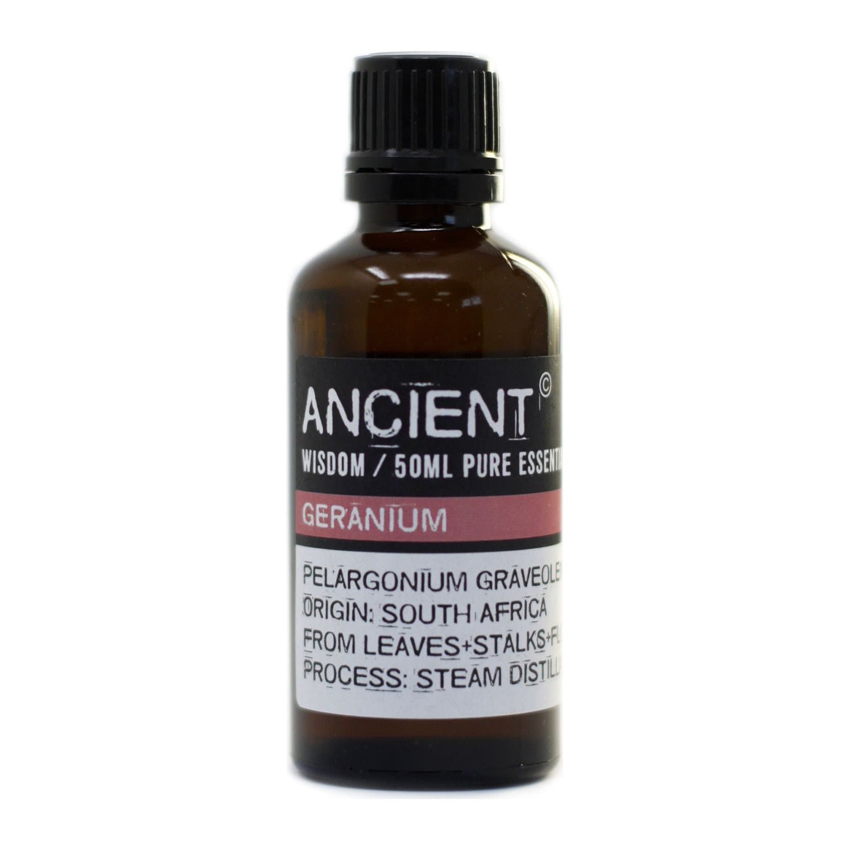 50 ml bottle of geranium essential oil