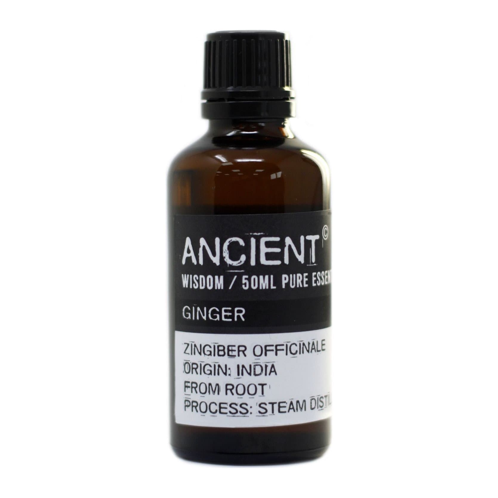 50 ml bottle of ginger essential oil