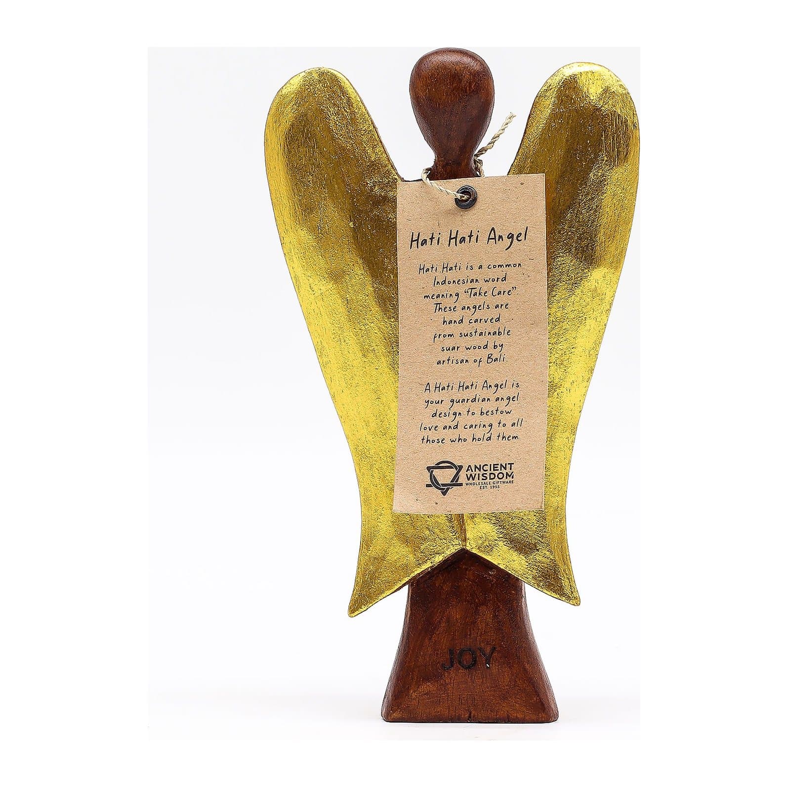 Hati-Hati Angel Joy wooden angel figure
