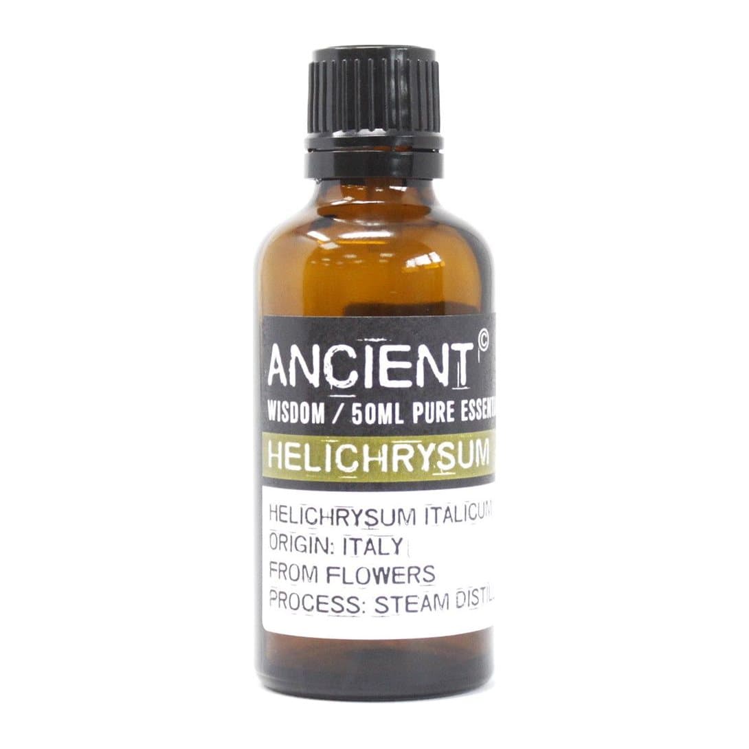 Helichrysum essential oil in 50 ml and 10 ml sizes