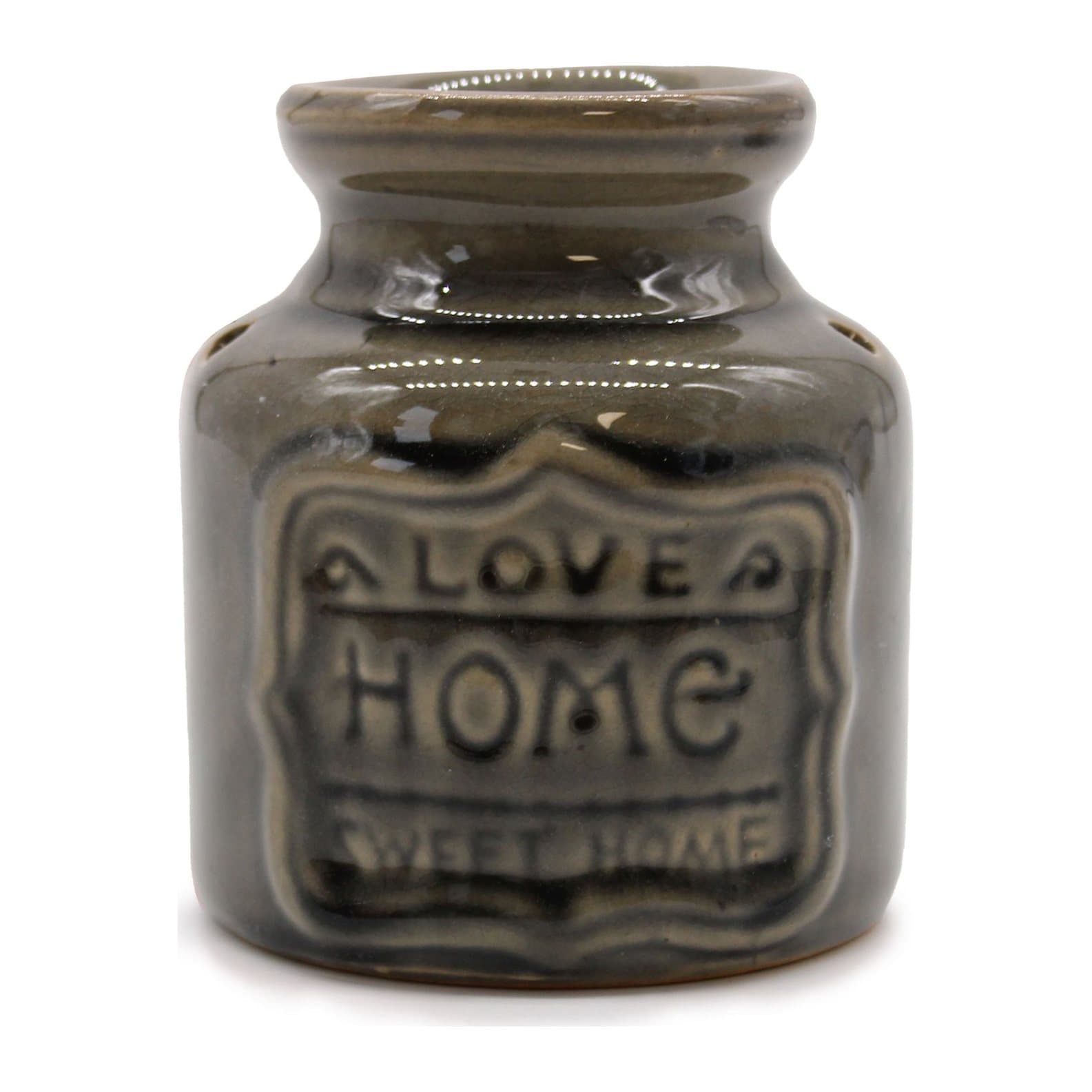 Colourful ceramic oil burner with a Love Home Sweet Home design