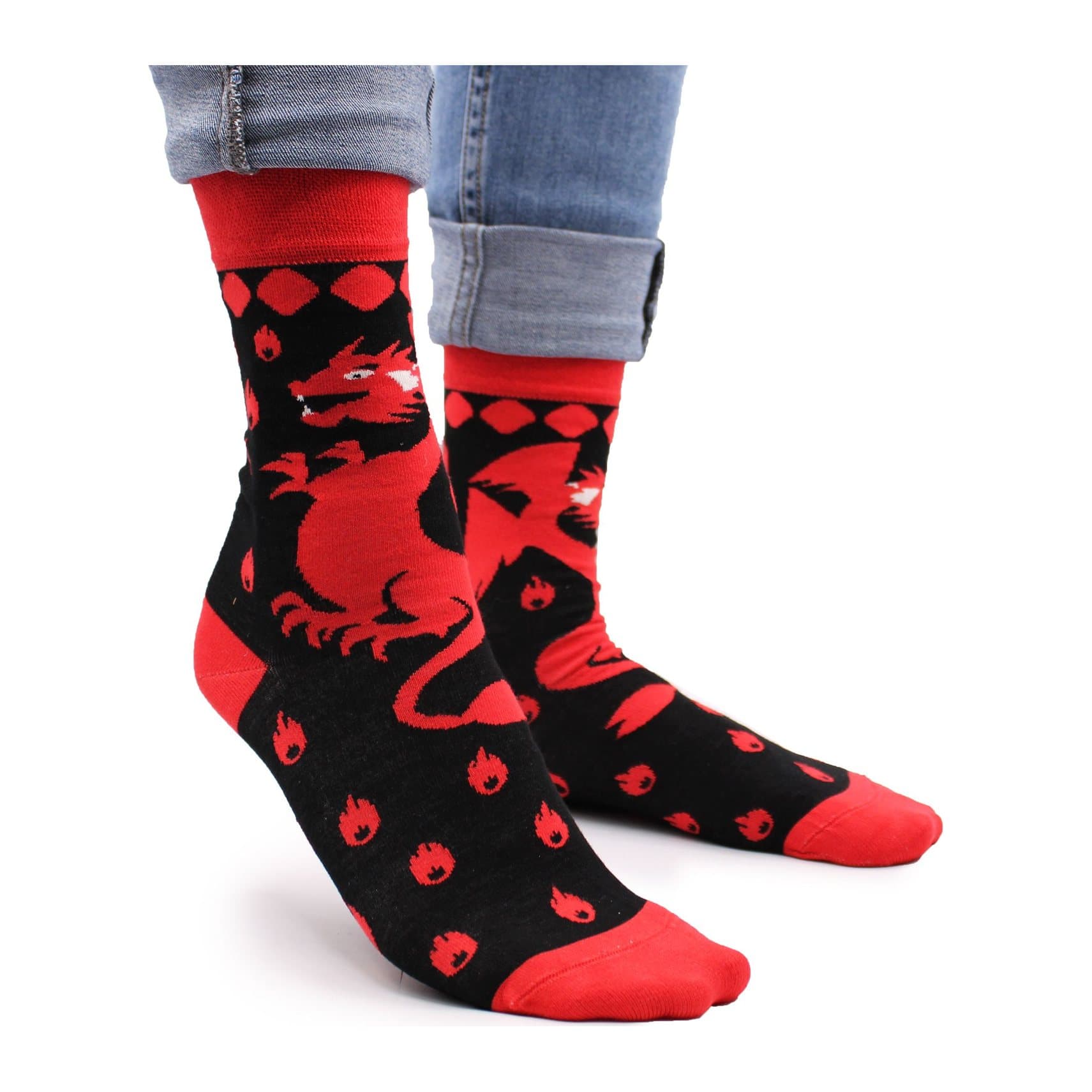 Hop Hare Red Dragons bamboo socks