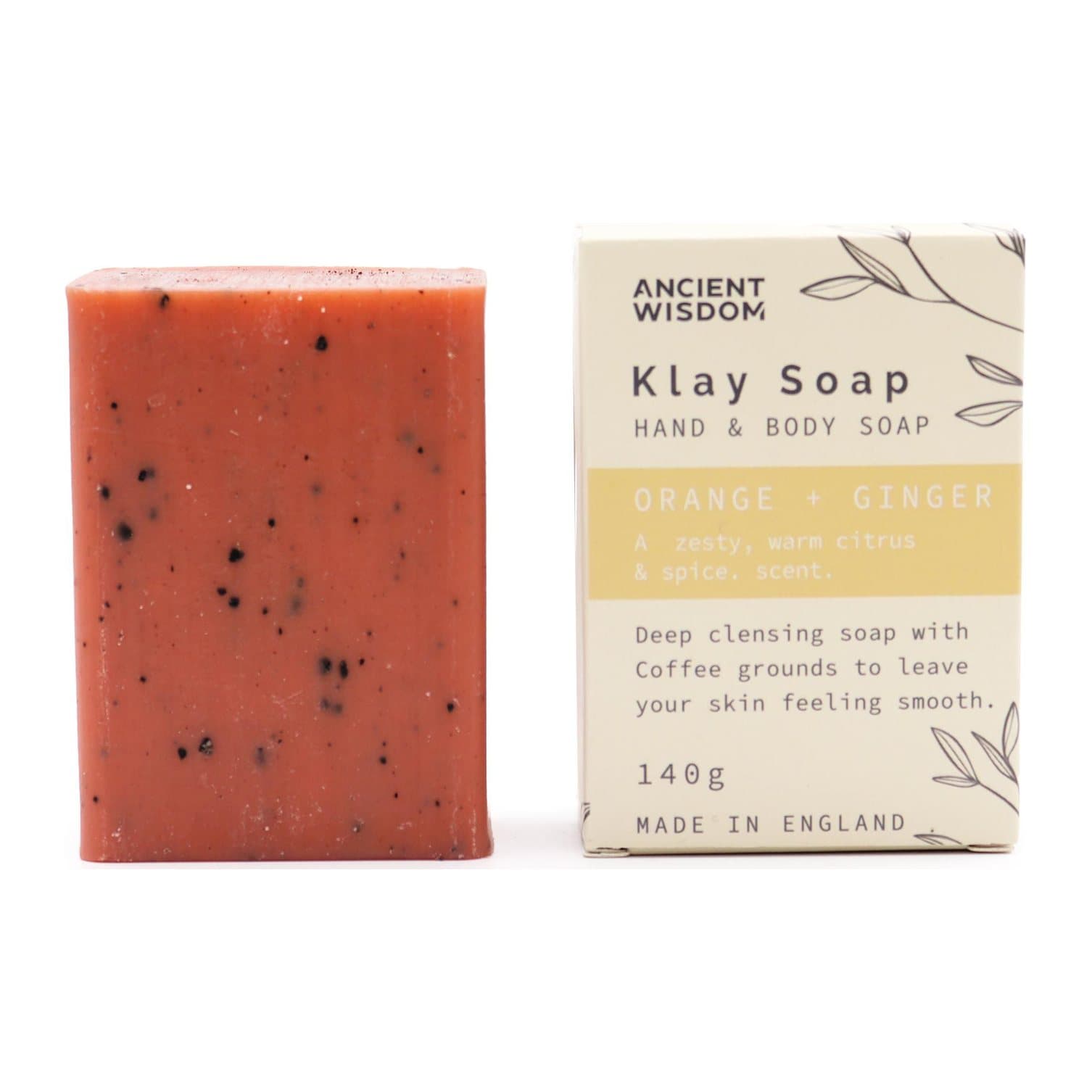 Klay clay soap in orange and ginger, lavender, oatmeal and sandalwood scents