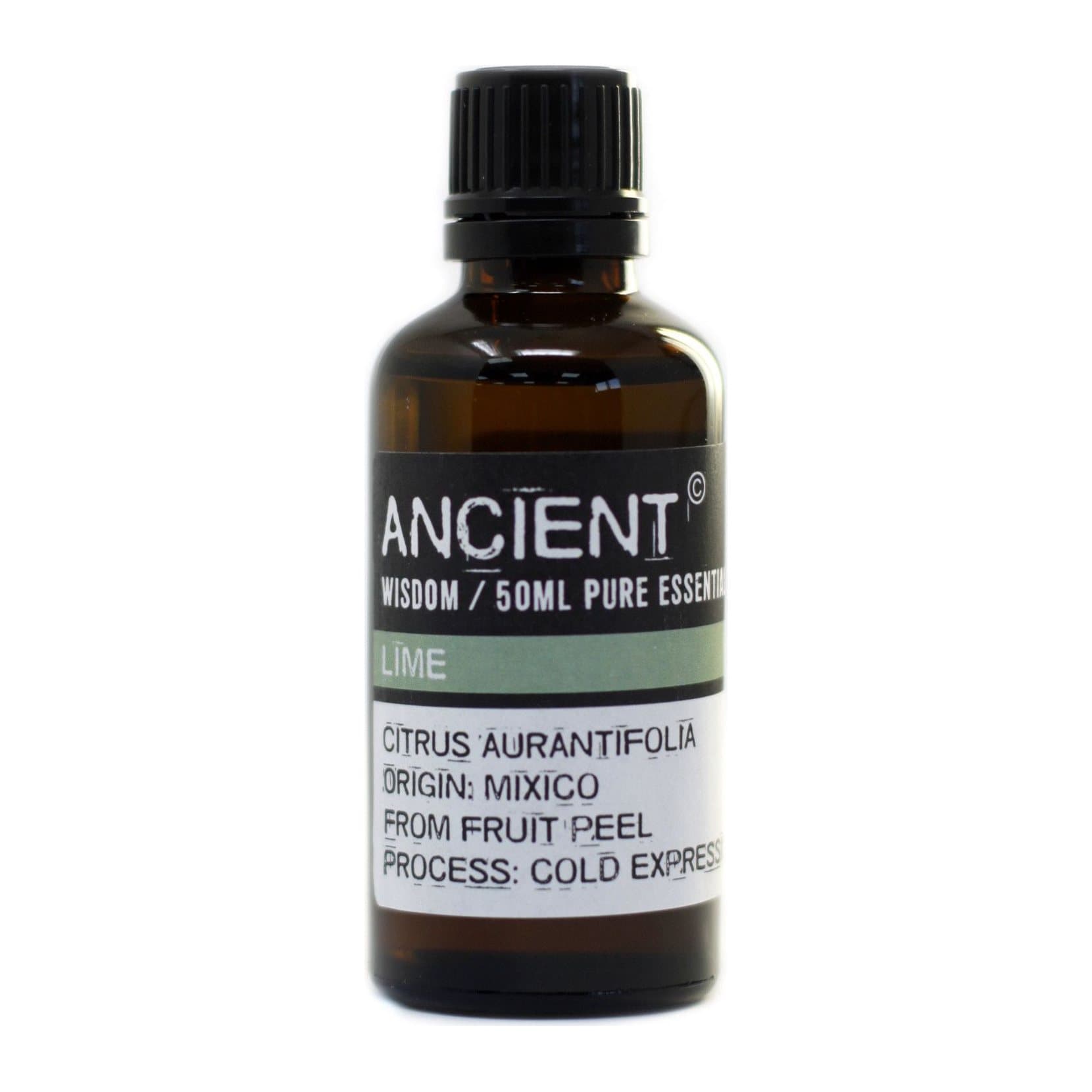50 ml bottle of lime essential oil