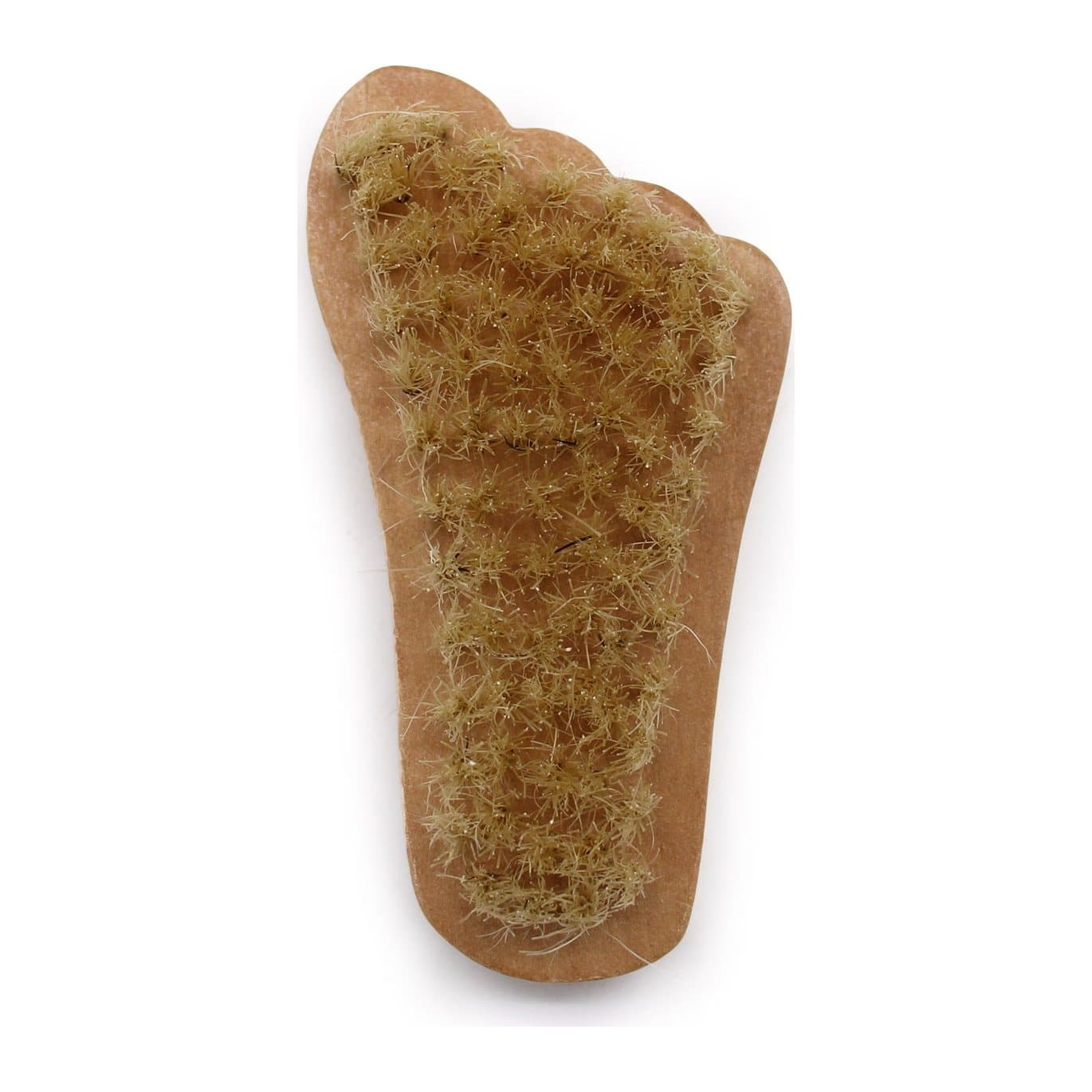 Mini foot shaped brush and pumice scrub stone