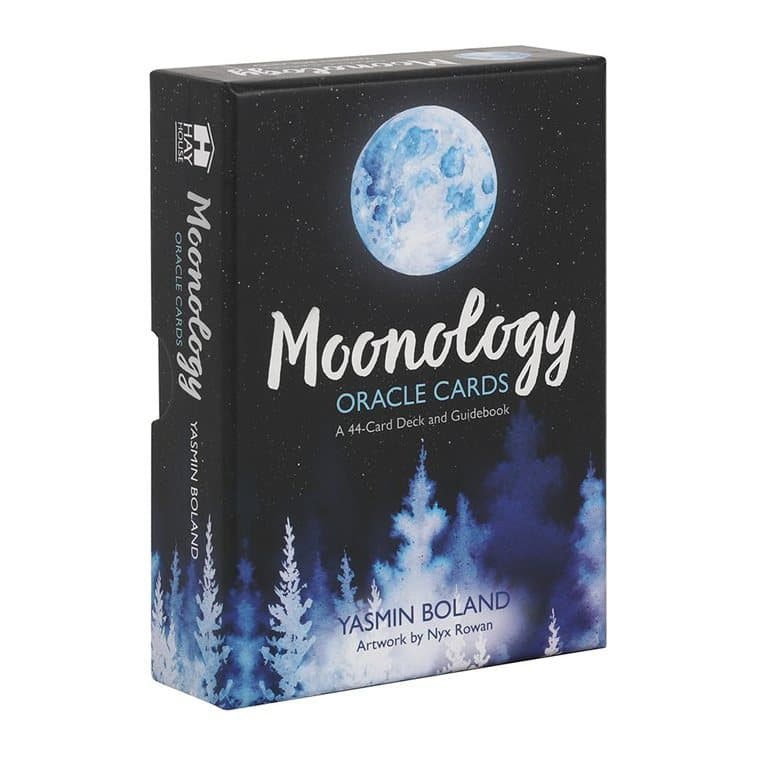 Moonology Oracle Cards deck in its picture box