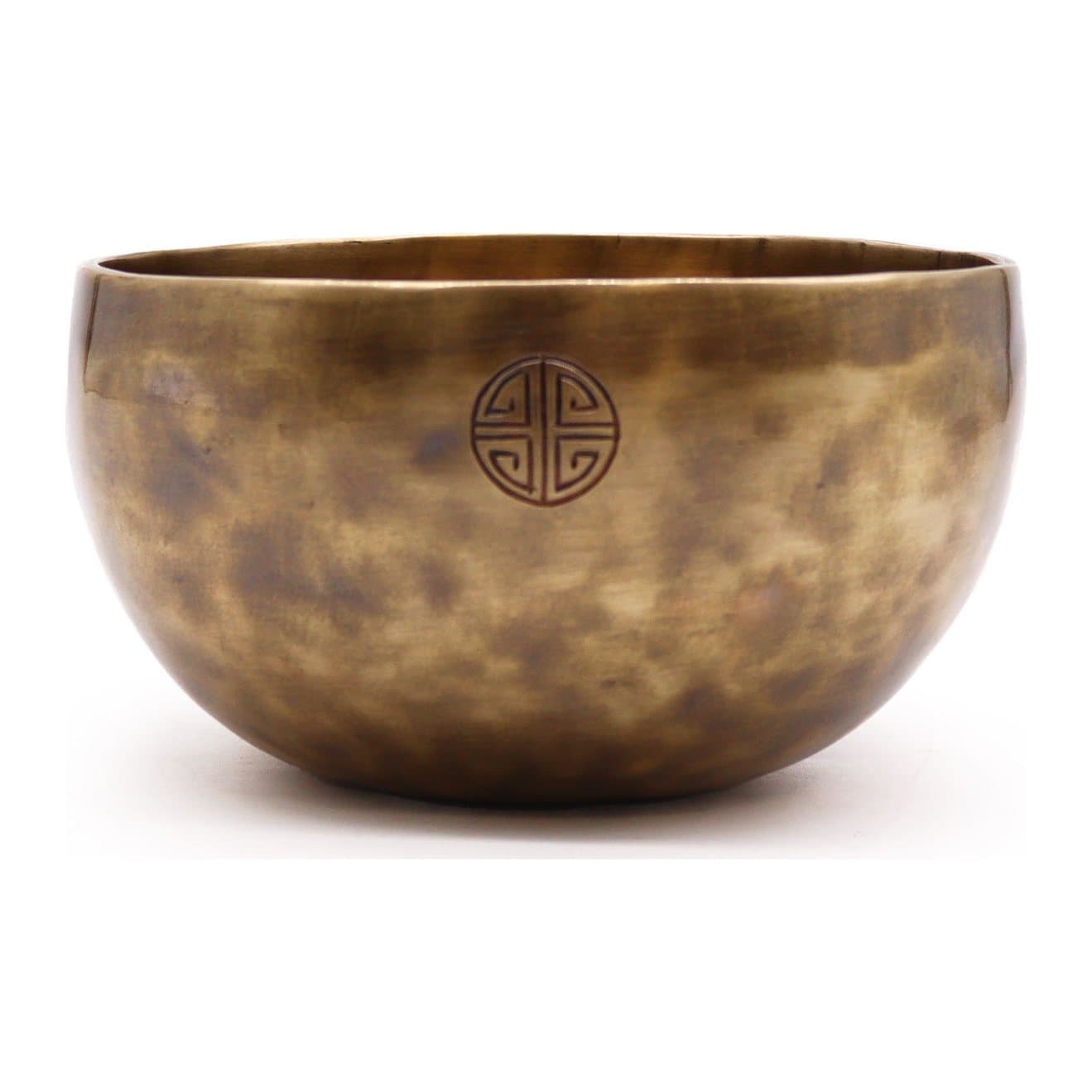 Nepalese moon singing bowl, a handcrafted metal alloy bowl