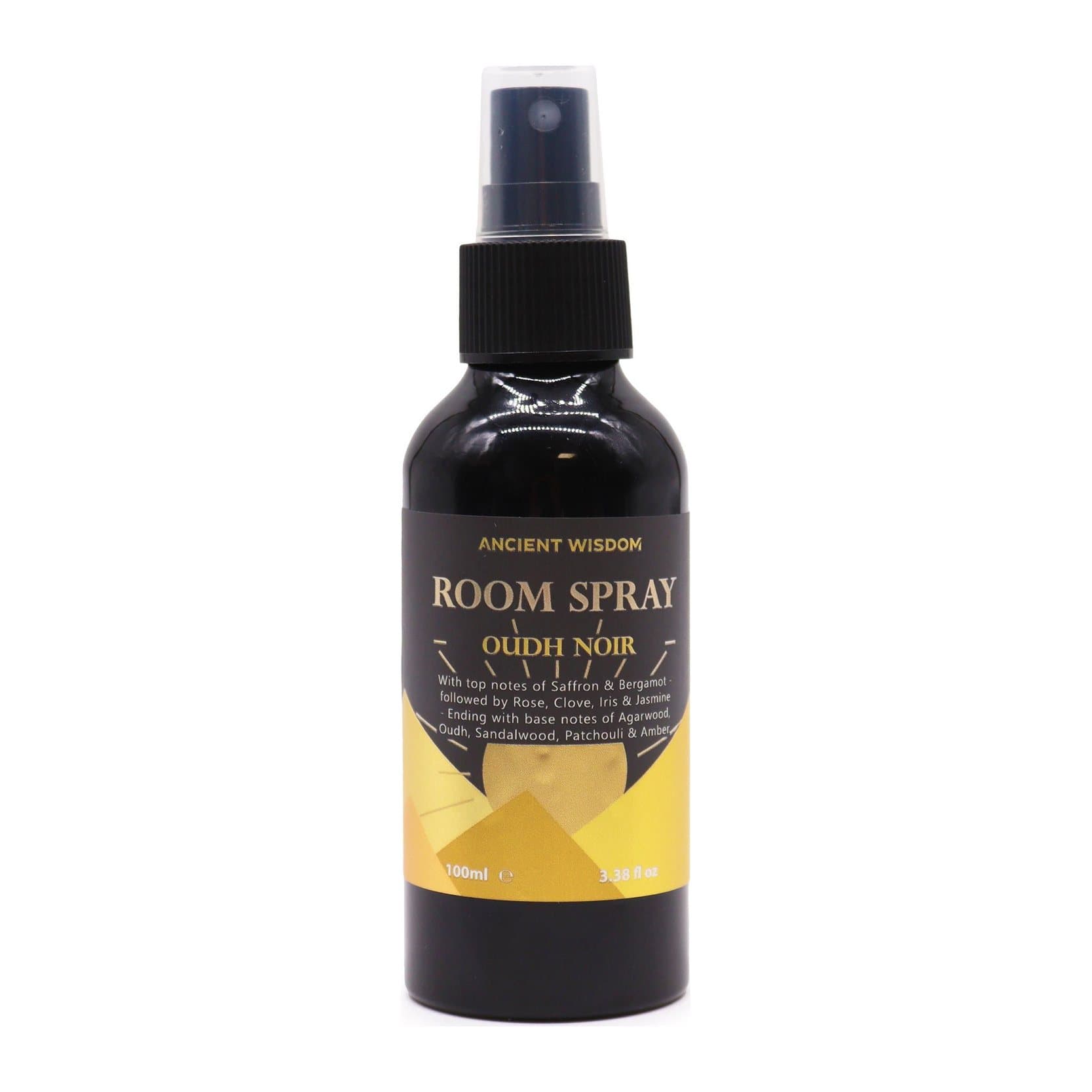 Oudh room spray in a 100 ml spray bottle