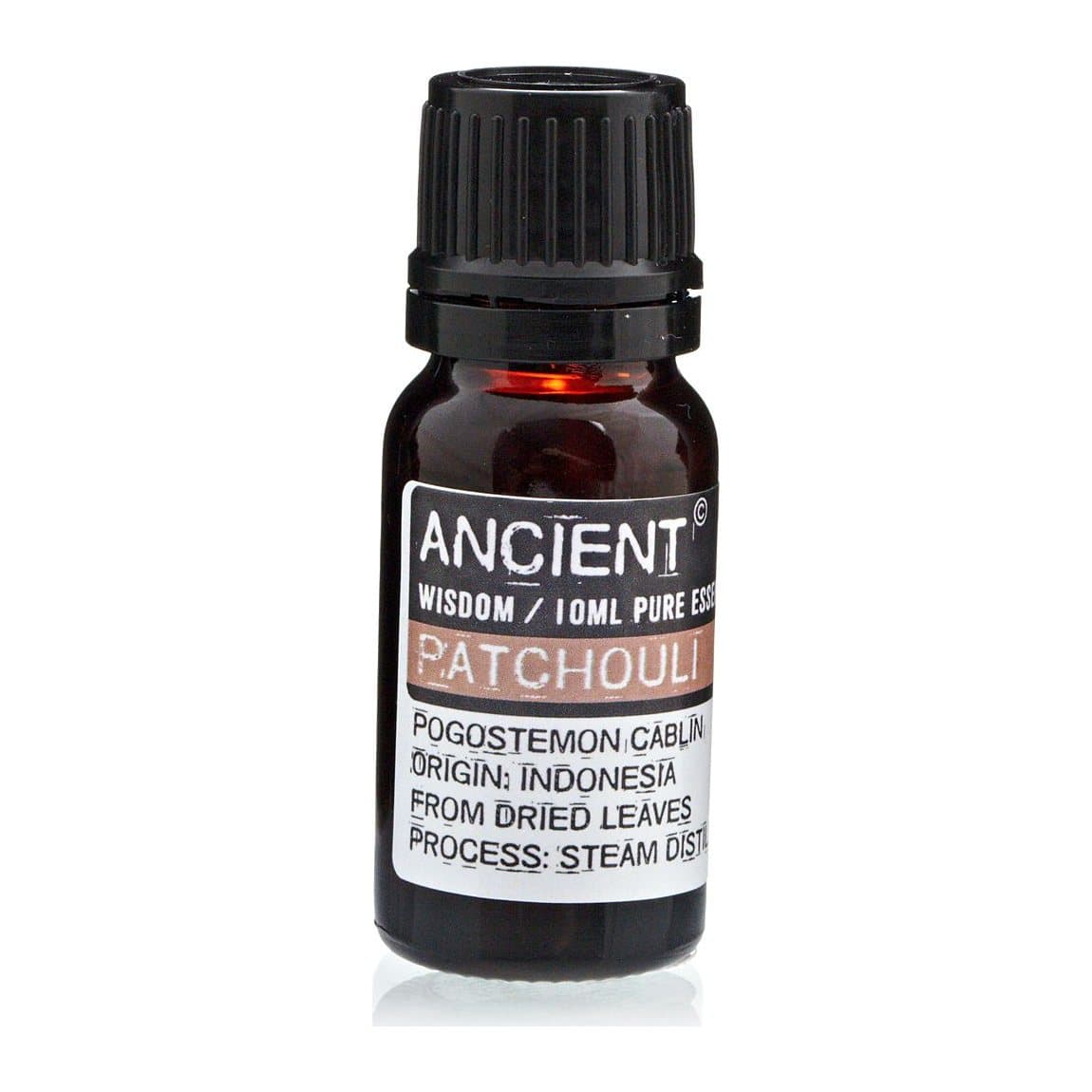 10 ml bottle of patchouli essential oil