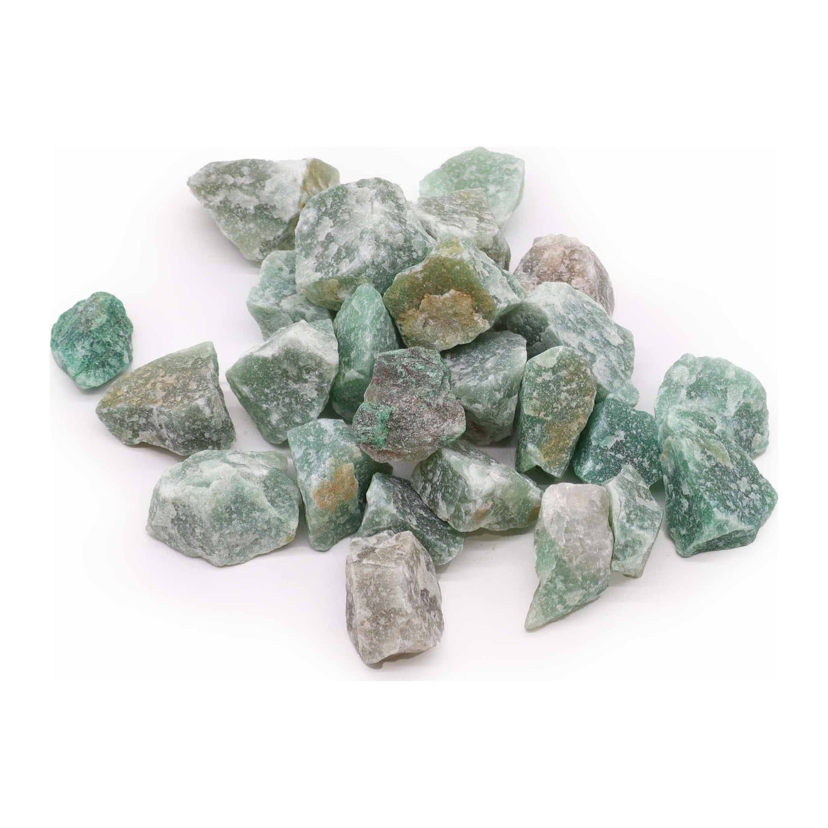 Raw green crystal jade pieces