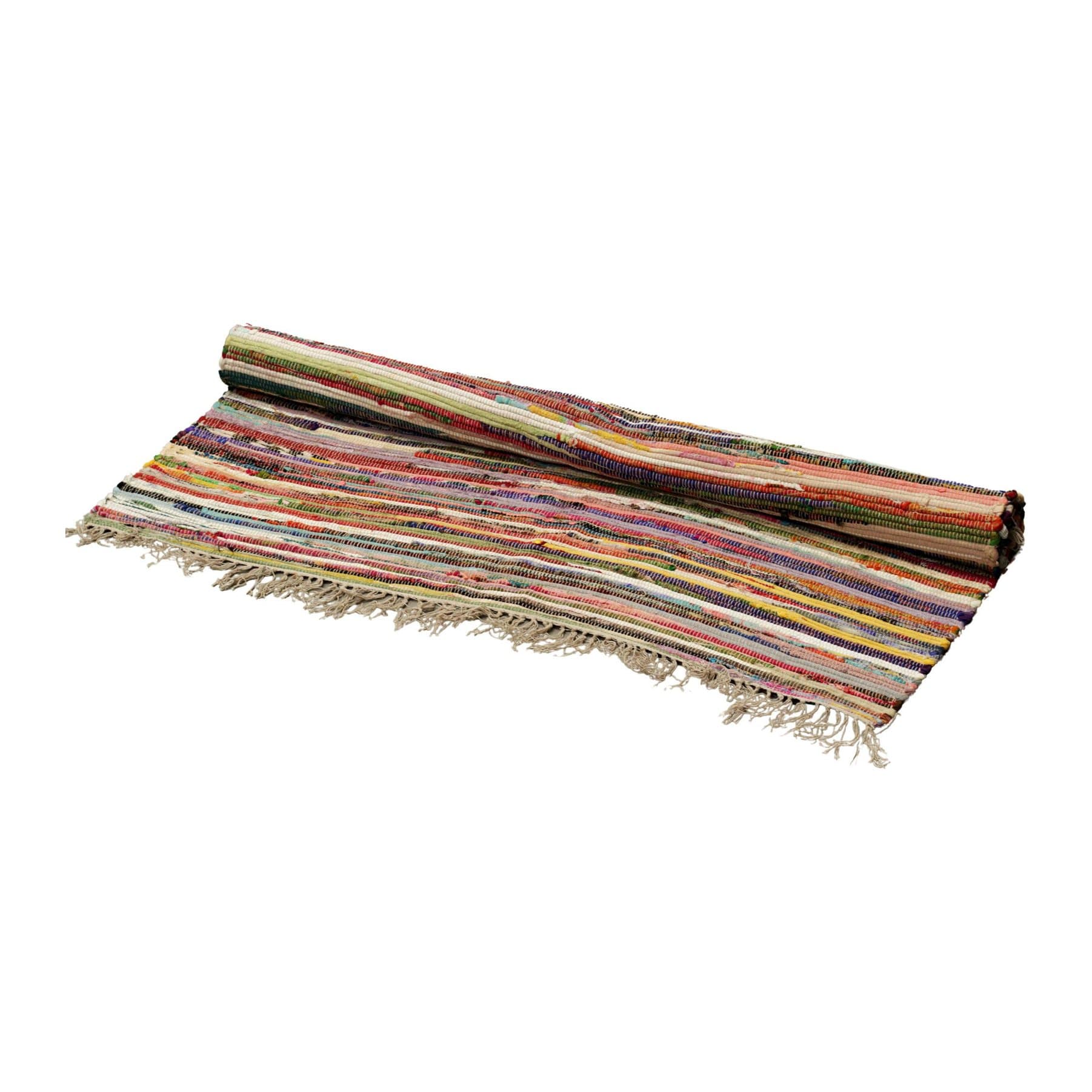 Cotton room rag rug, 150 x 200 cm, random colours