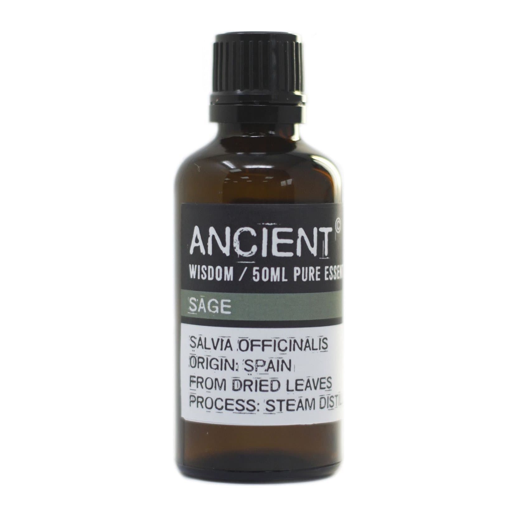 50 ml bottle of sage essential oil