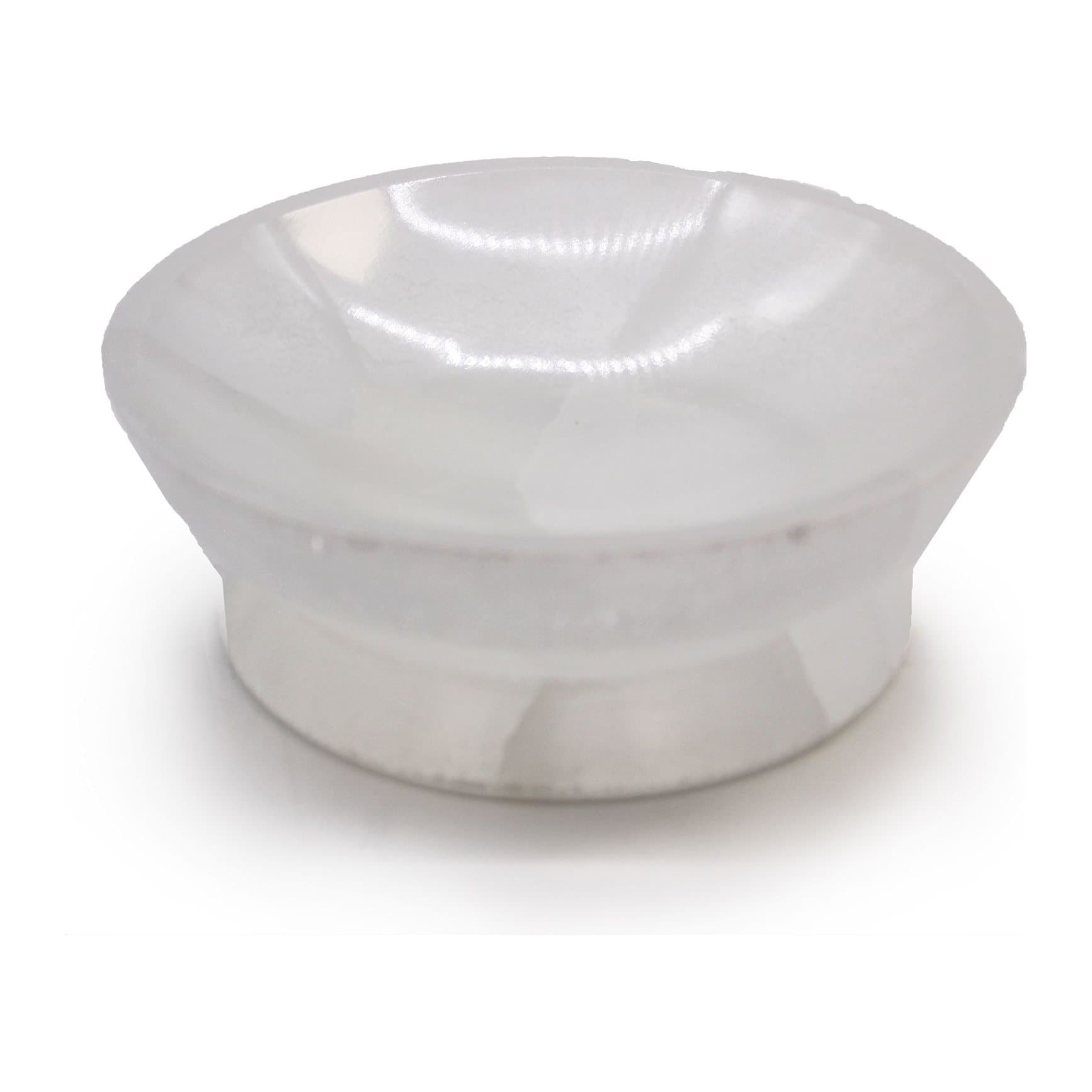 Natural selenite ritual bowl