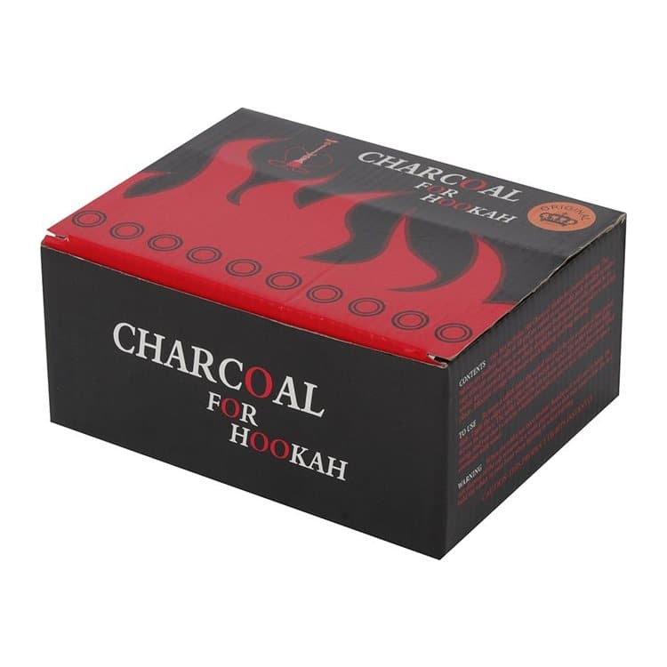 Picture box of 100 charcoal discs for burning resin