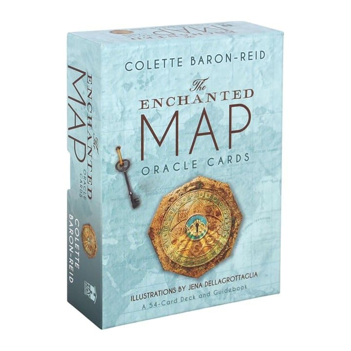 The Enchanted Map oracle card deck in its colour box