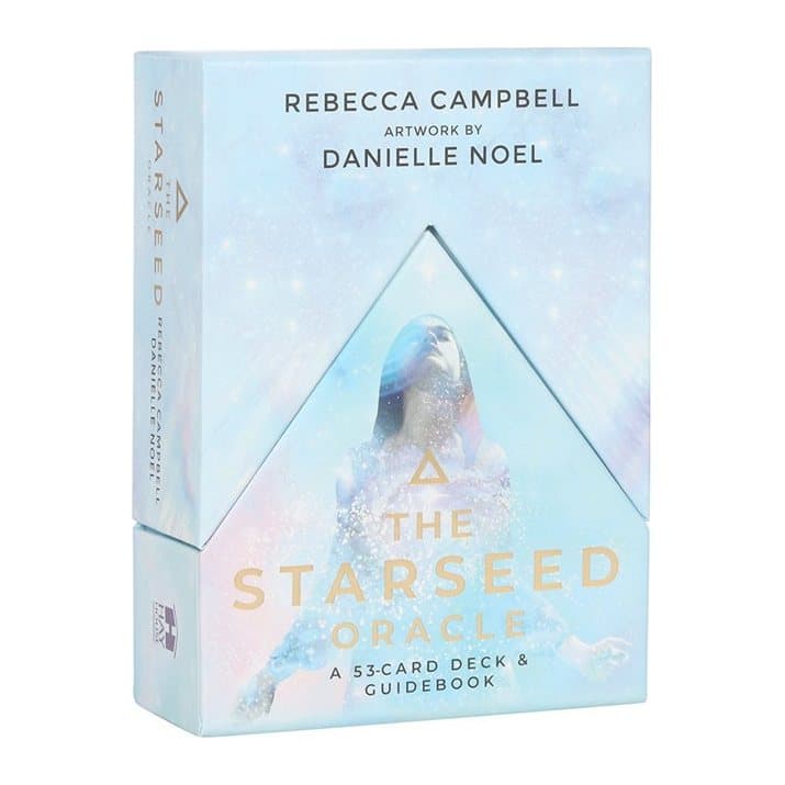 The Starseed Oracle cards with their picture box