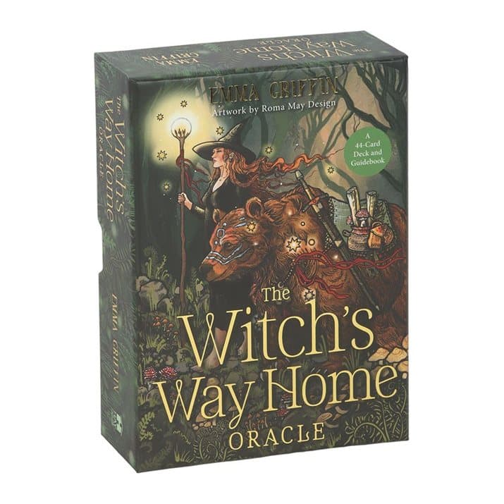 The Witch's Way Home Oracle cards with guidebook and printed box