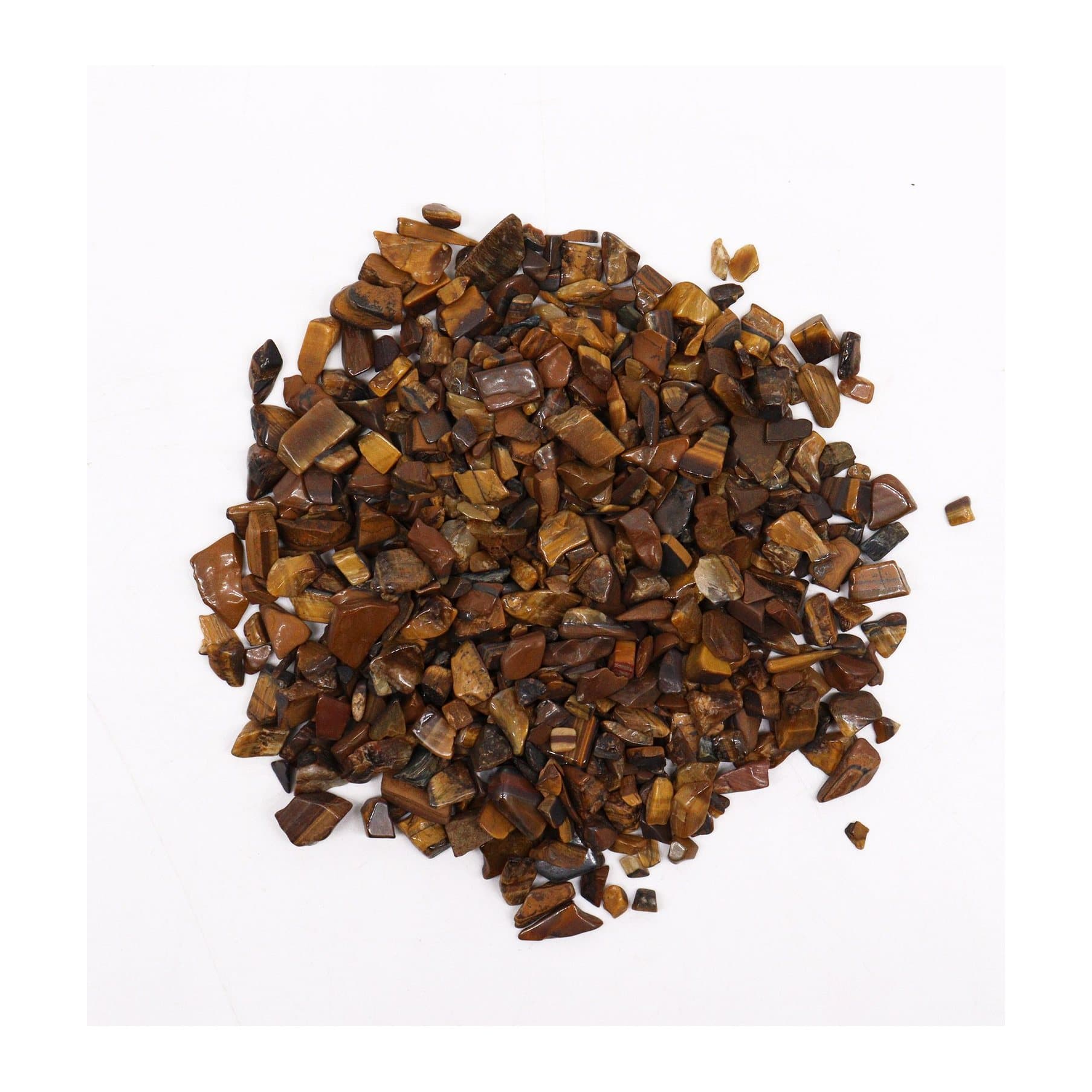 Golden brown tiger eye gemstone chips