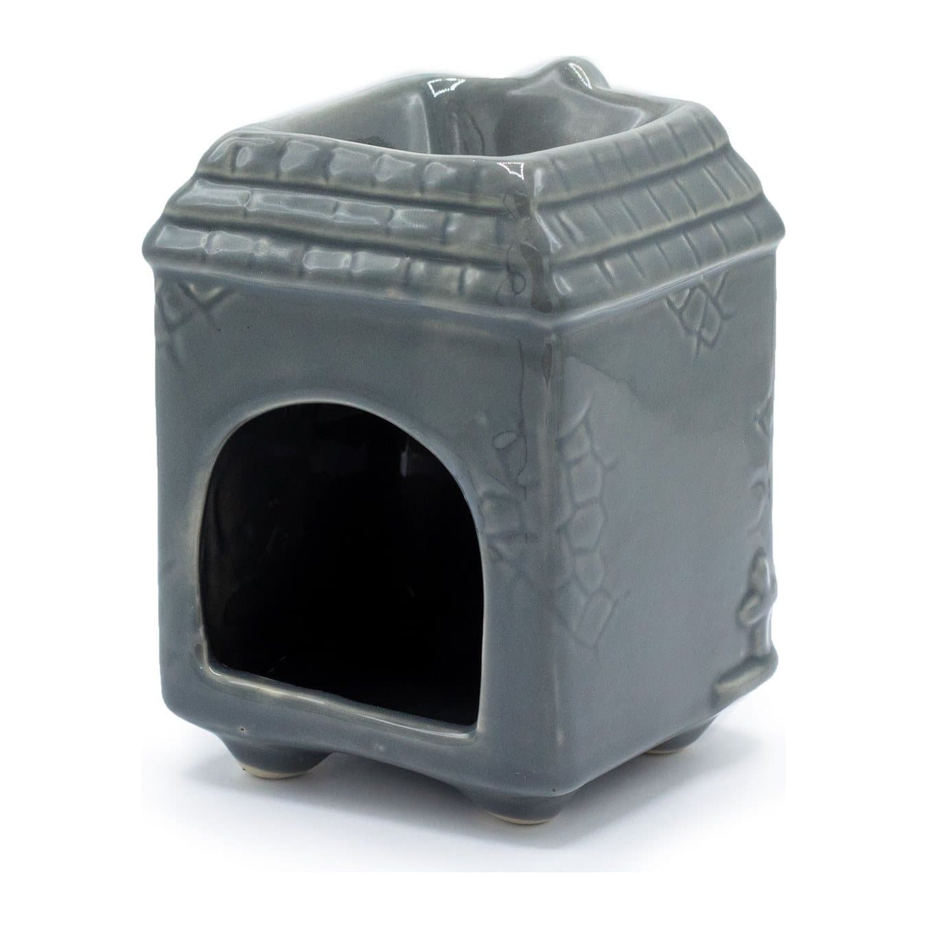 Grey ceramic Townhouse oil burner