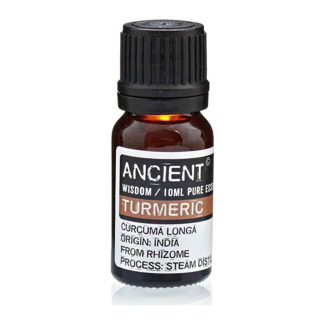 Bottle of turmeric essential oil