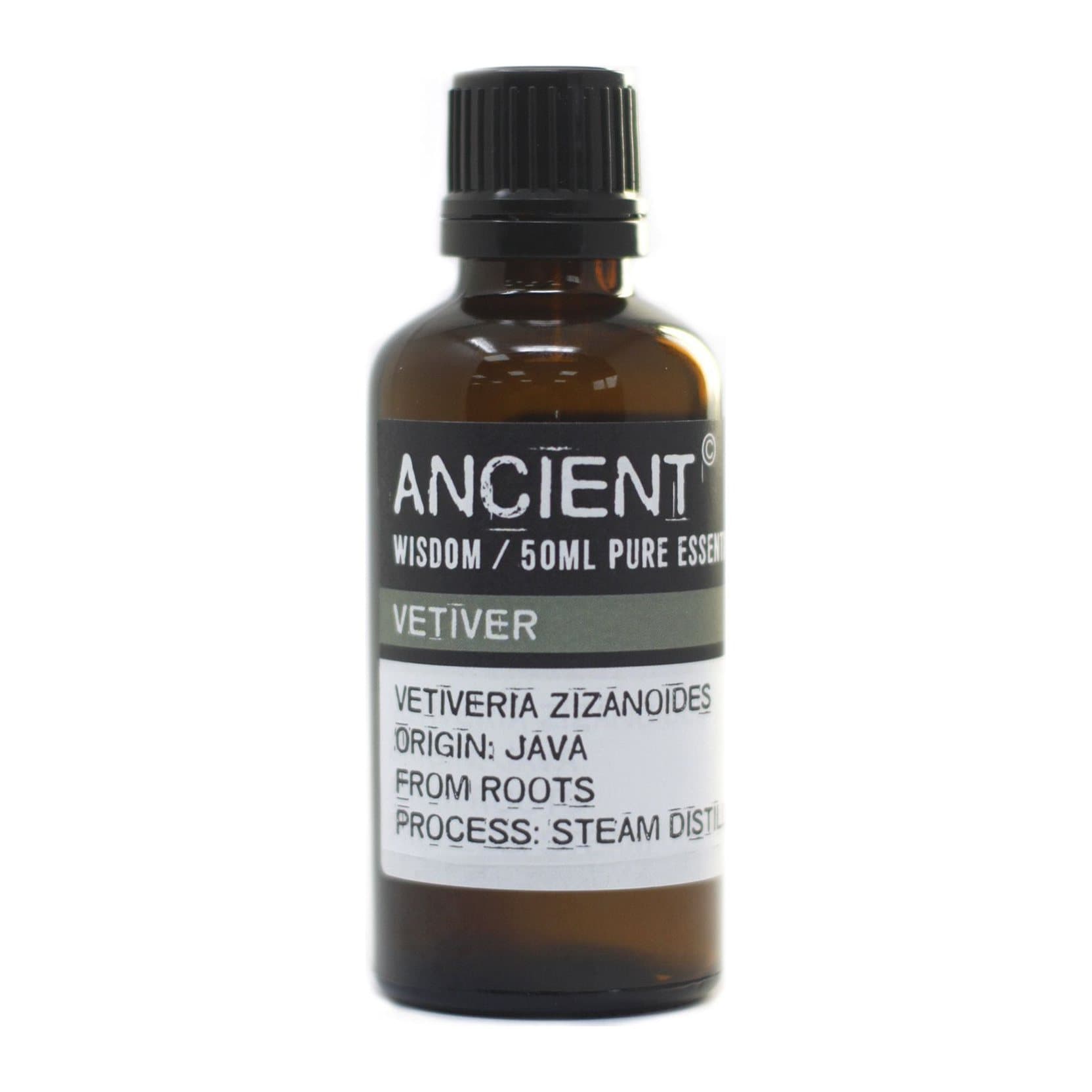50 ml bottle of vetivert essential oil