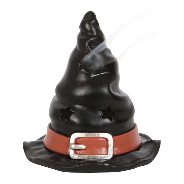 Stoneware witch hat incense cone burner