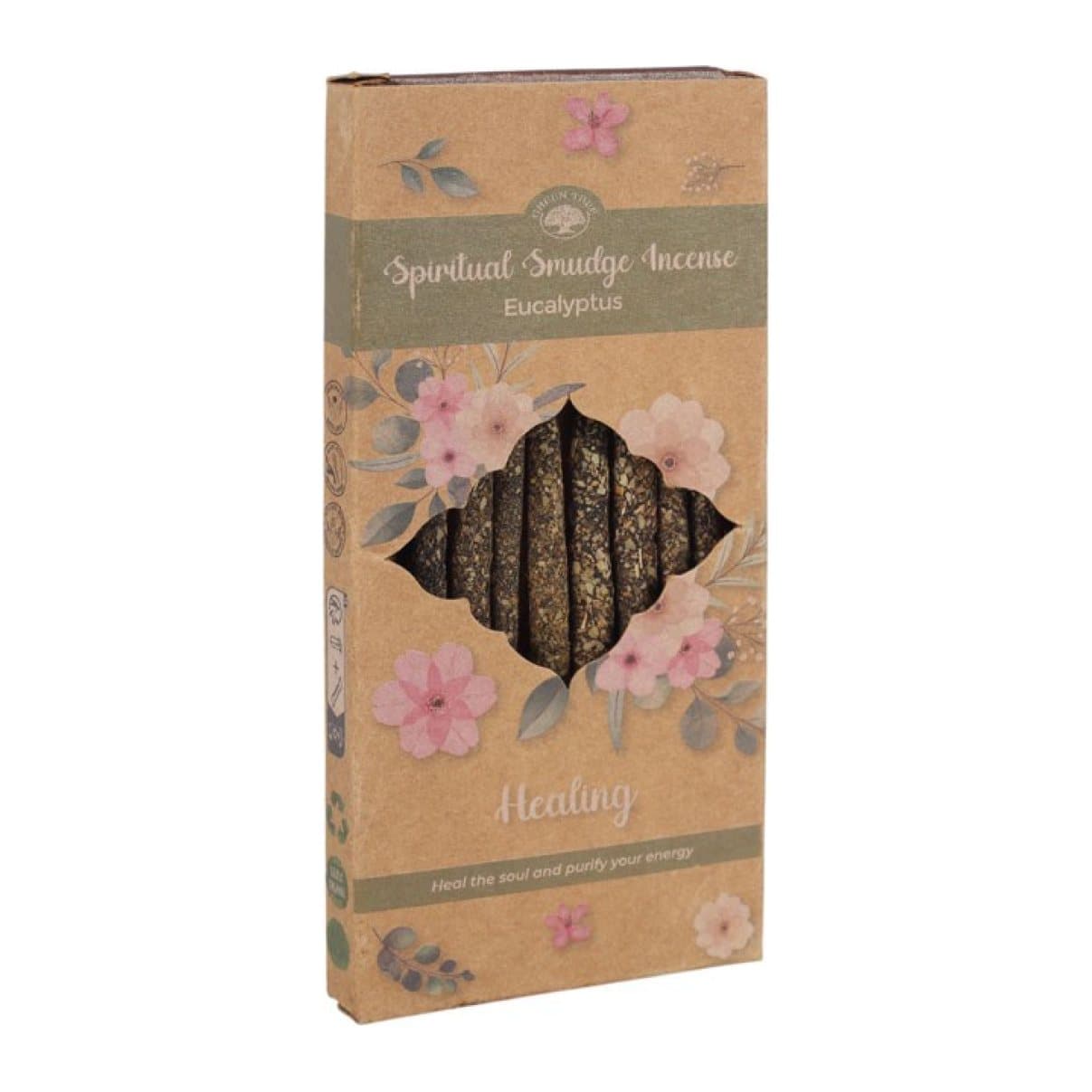 Display set of 12 packs of Green Tree eucalyptus incense sticks