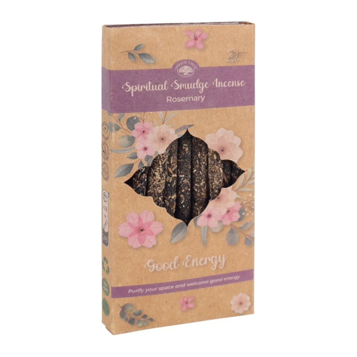 Display set of 12 packs of Green Tree rosemary incense sticks