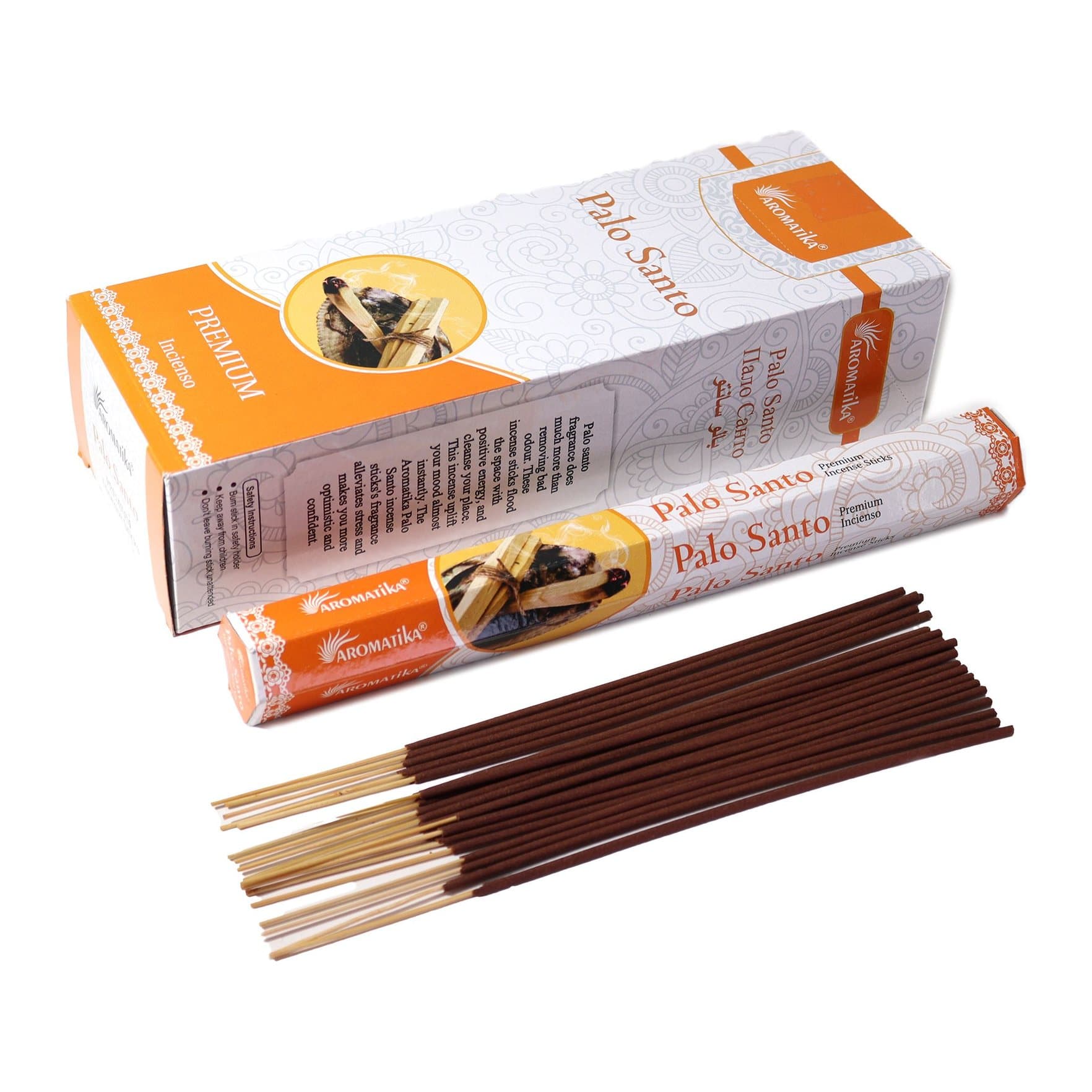 Packs of charcoal free palo santo incense sticks