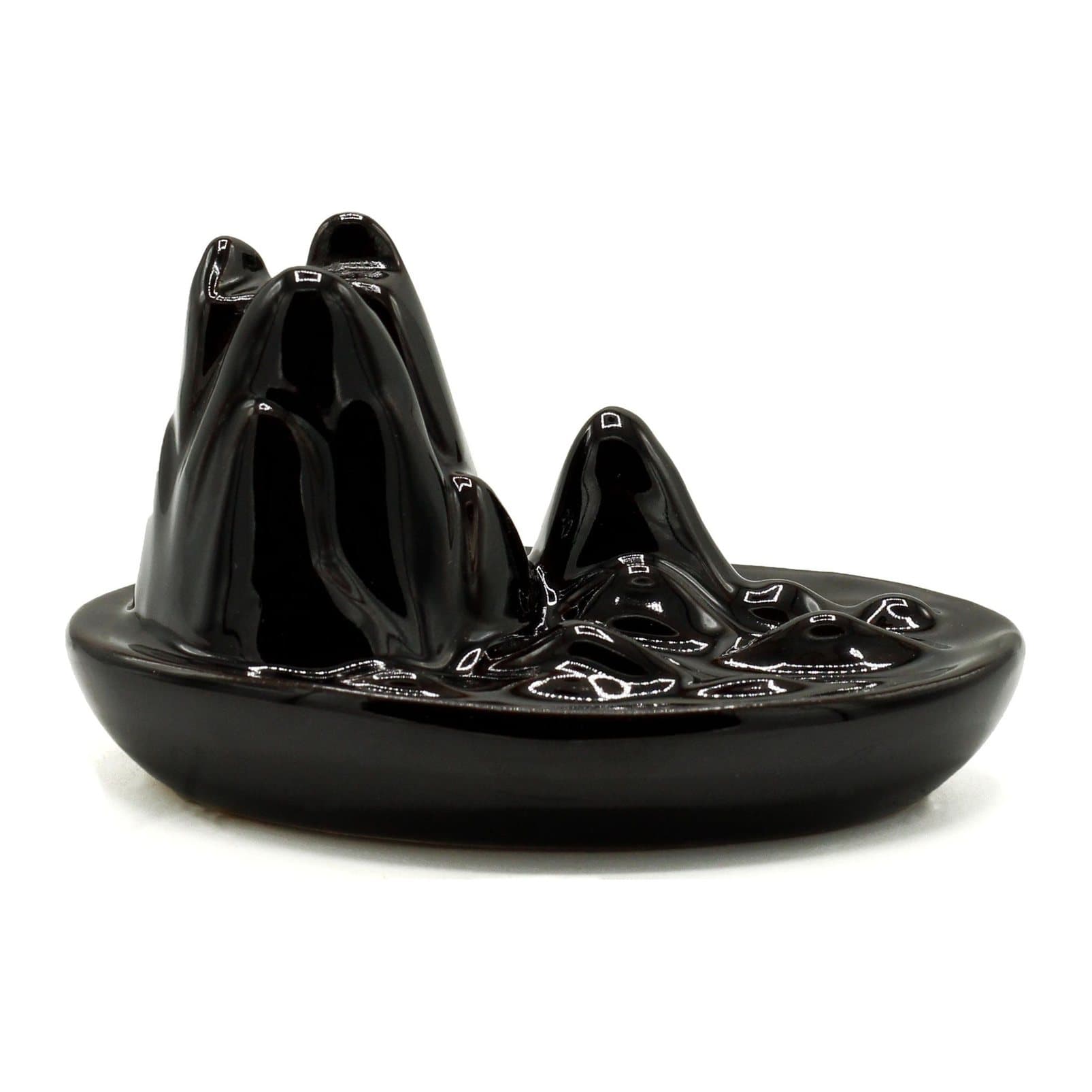 Ceramic mini mountain backflow incense burner