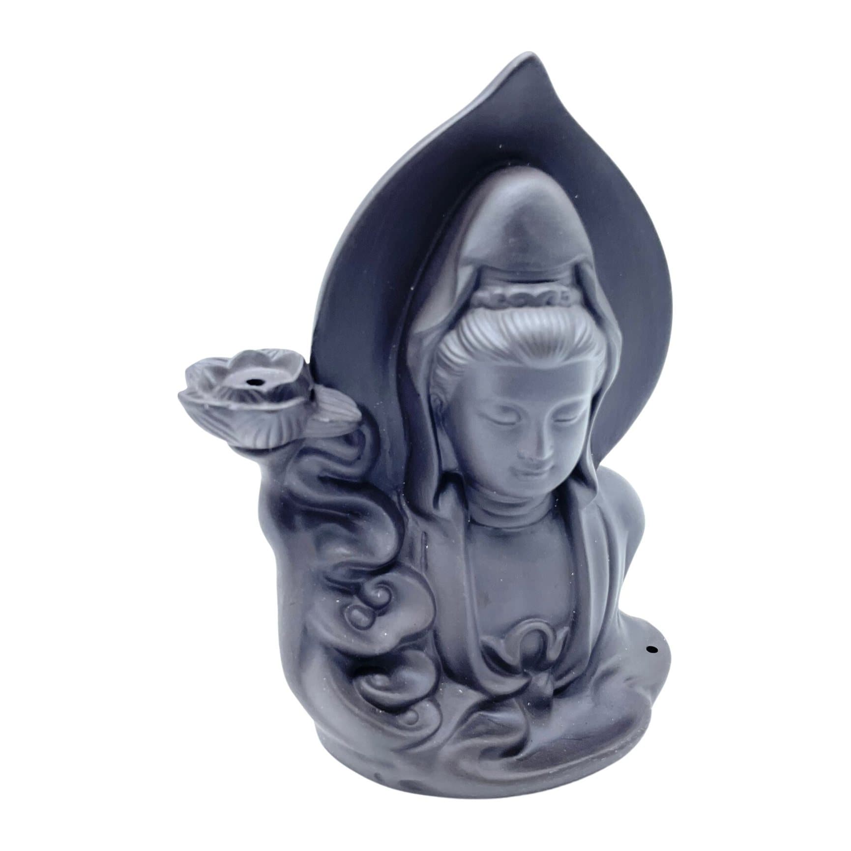 Ceramic Serene Buddha backflow incense burner