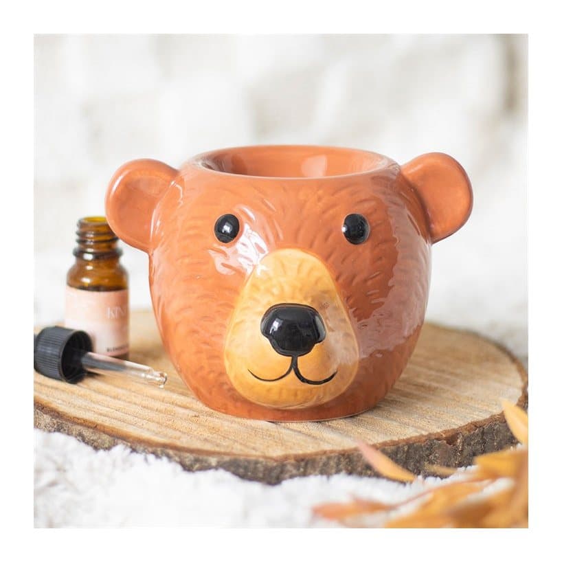 Ceramic bear shaped oil burner