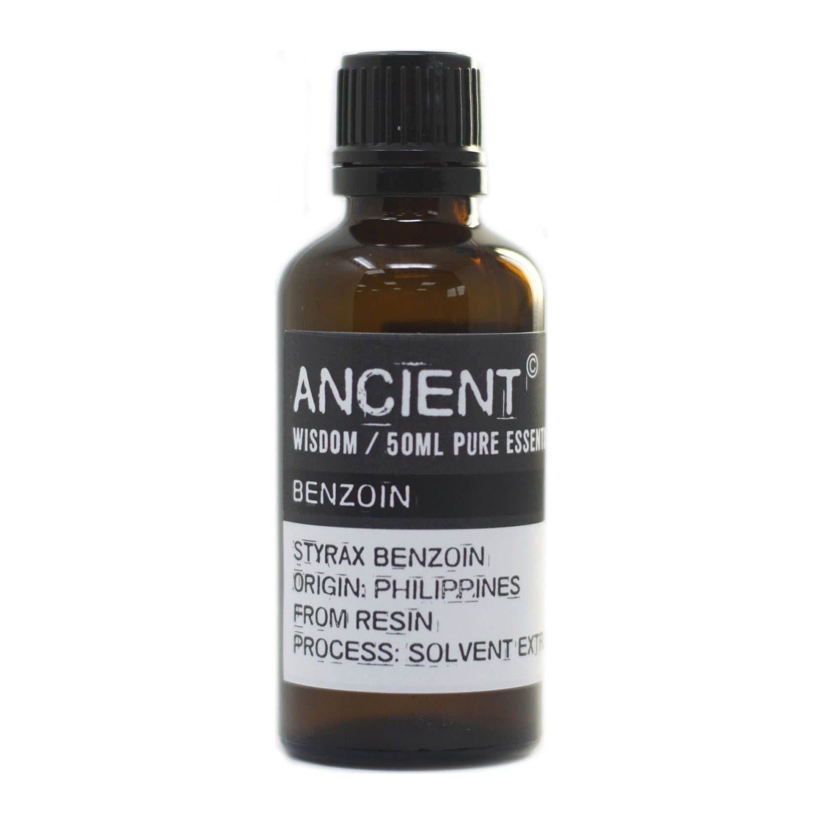 50 ml bottle of benzoin essential oil dilute