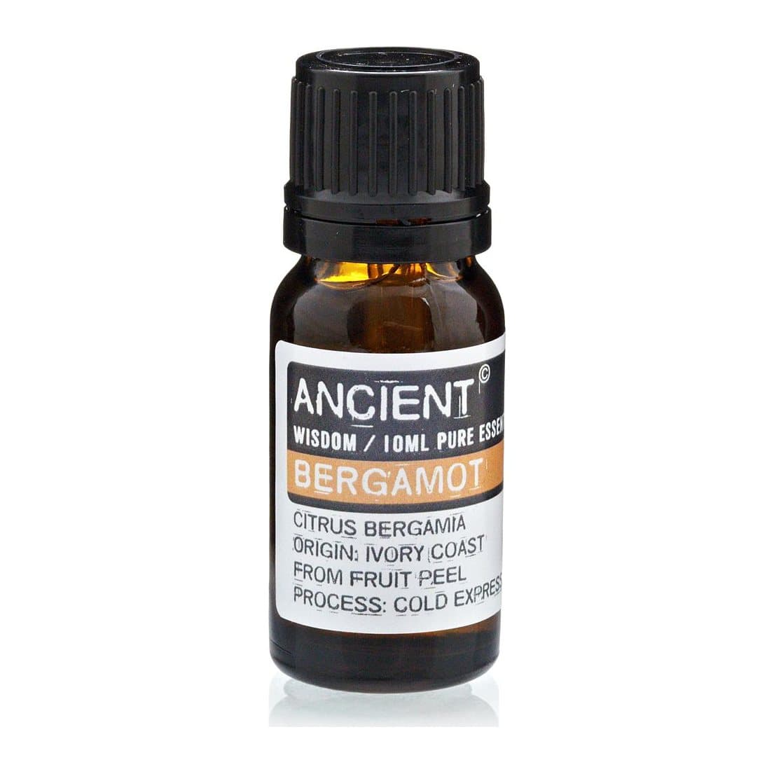 10 ml bottle of bergamot FCF essential oil